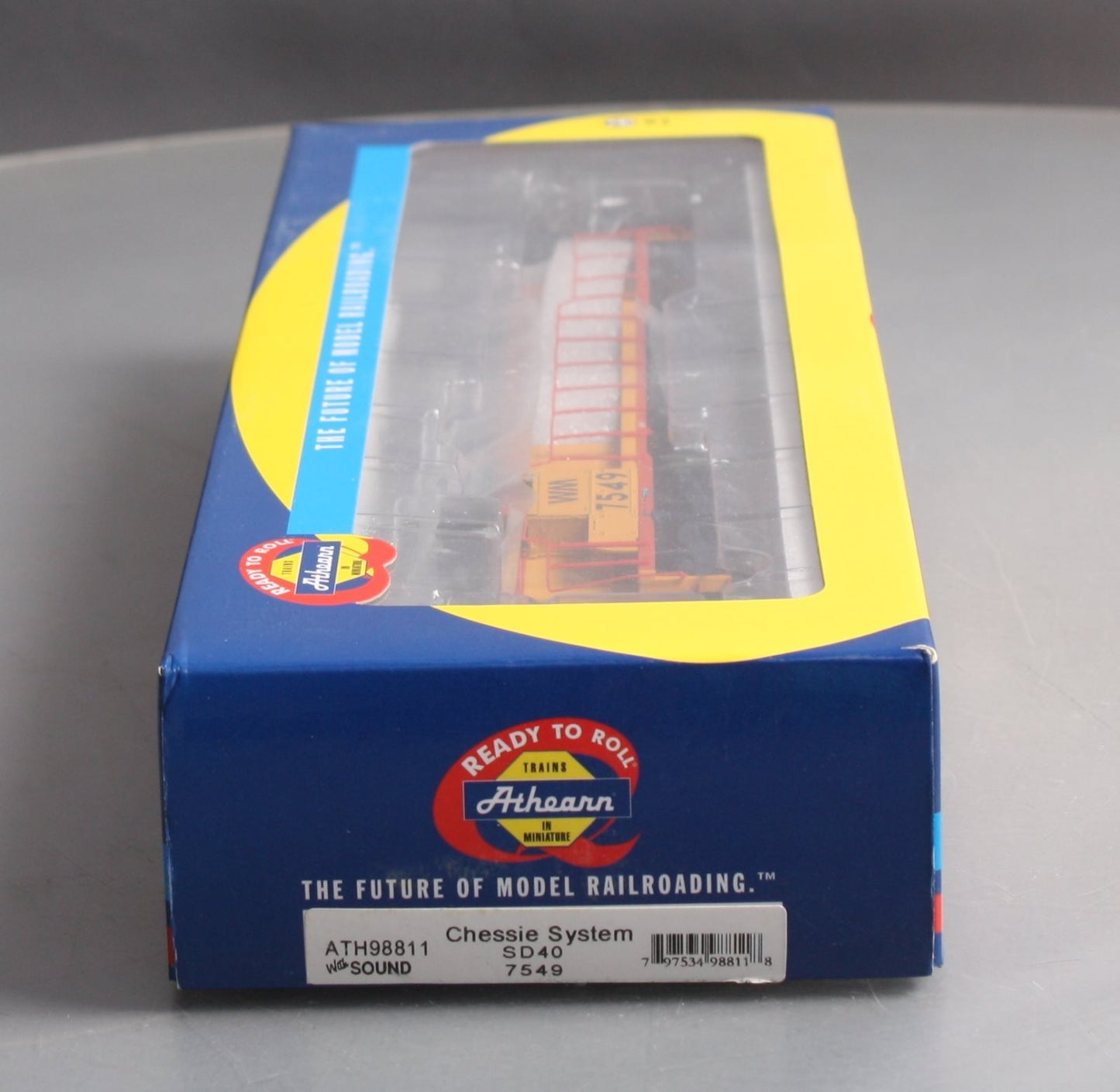 Athearn 98811 HO Chessie/WM SD40 Diesel Locomotive w/Sound/DCC #7549