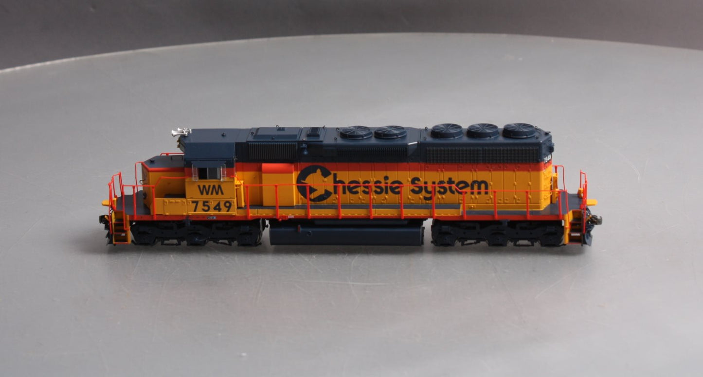 Athearn 98811 HO Chessie/WM SD40 Diesel Locomotive w/Sound/DCC #7549