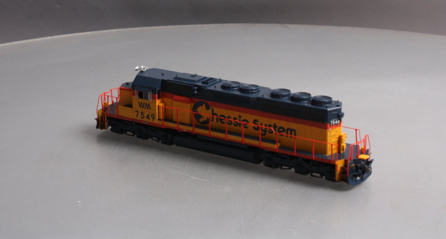 Athearn 98811 HO Chessie/WM SD40 Diesel Locomotive w/Sound/DCC #7549