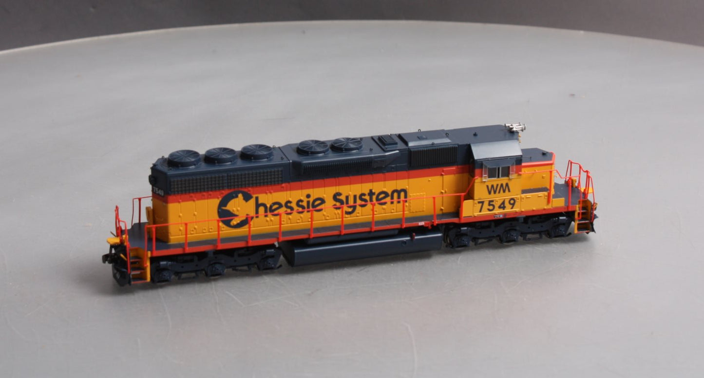 Athearn 98811 HO Chessie/WM SD40 Diesel Locomotive w/Sound/DCC #7549
