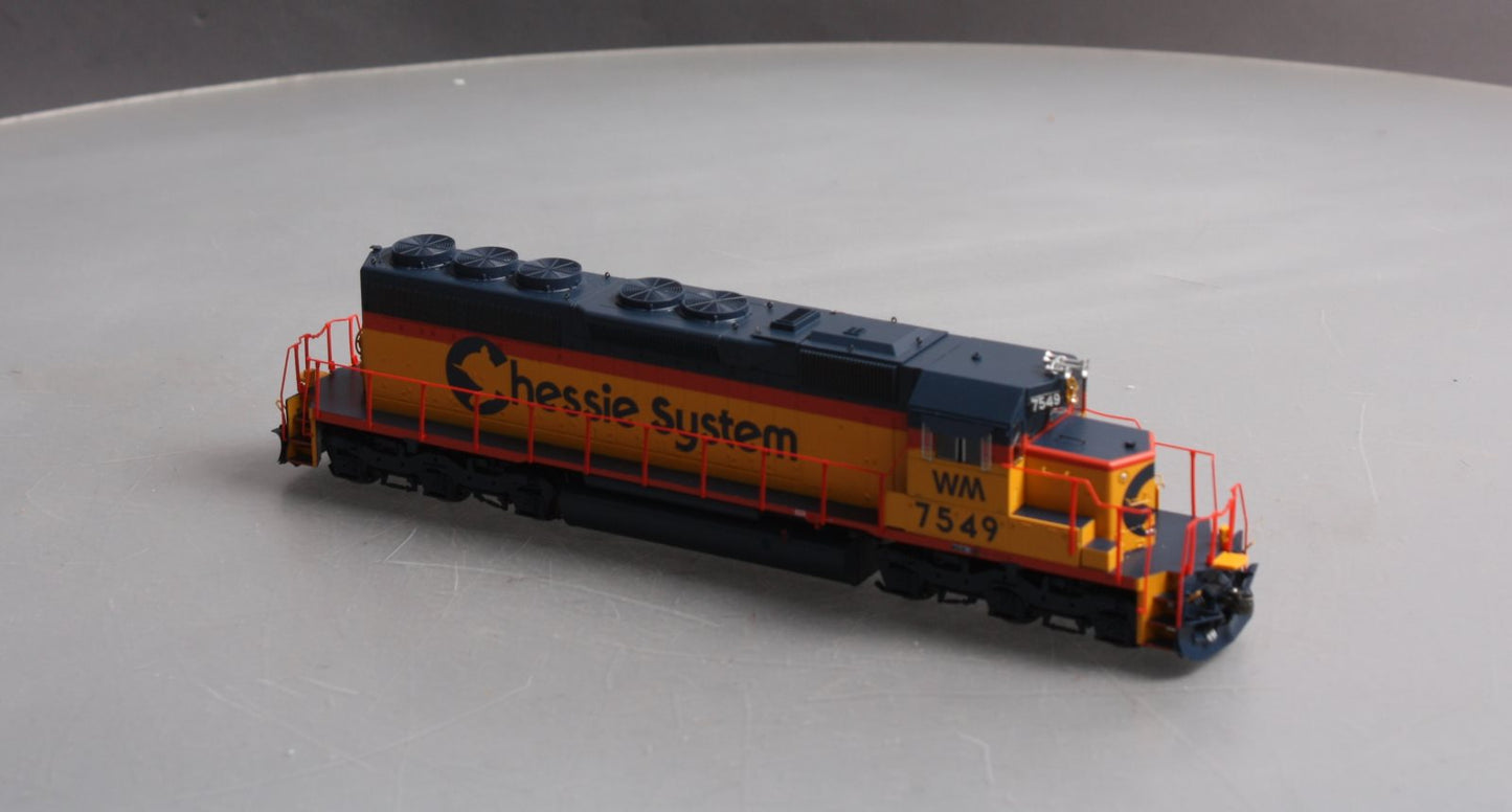 Athearn 98811 HO Chessie/WM SD40 Diesel Locomotive w/Sound/DCC #7549