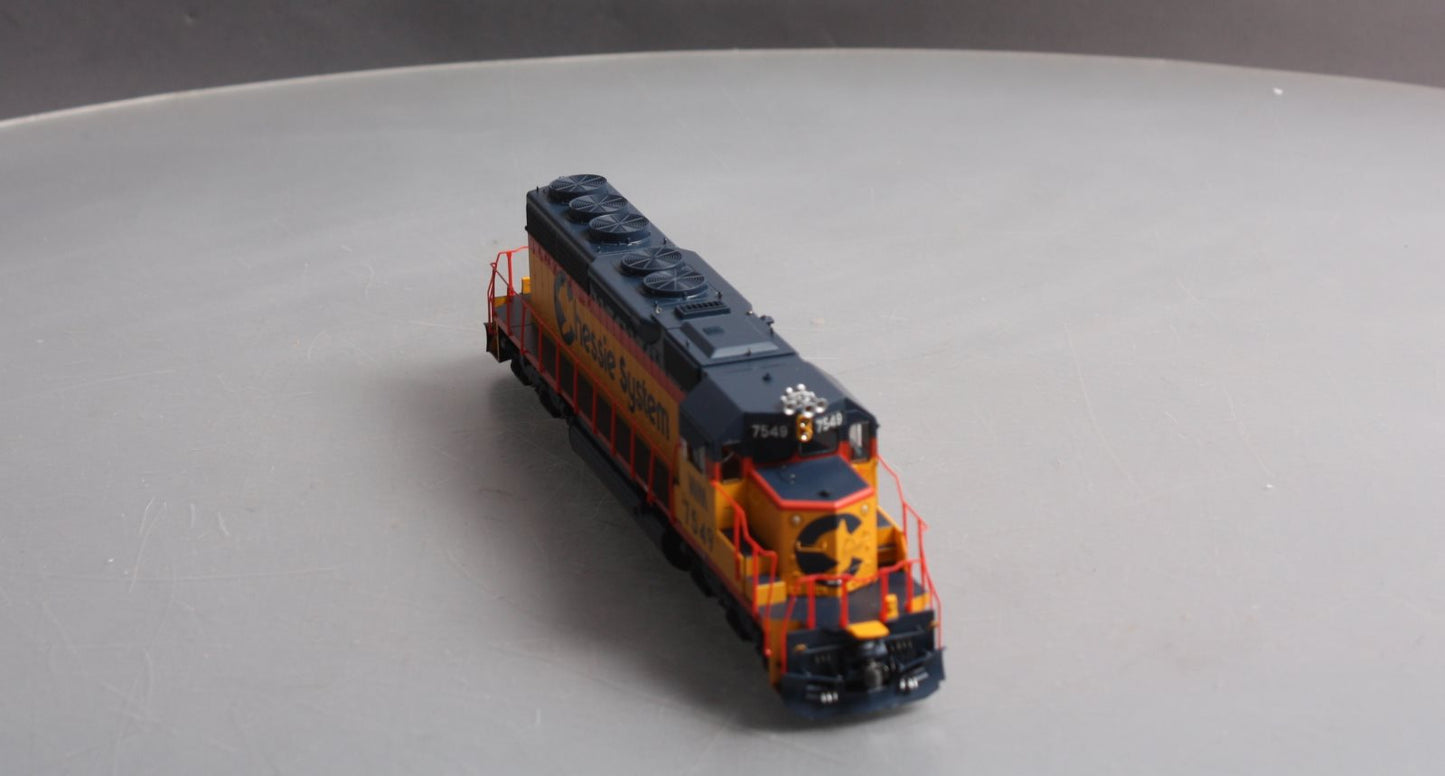 Athearn 98811 HO Chessie/WM SD40 Diesel Locomotive w/Sound/DCC #7549