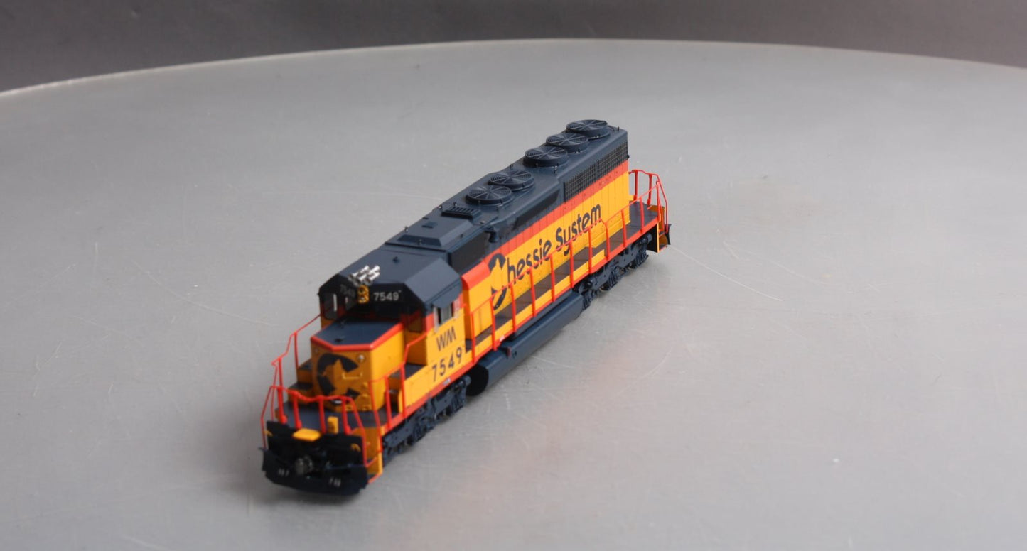 Athearn 98811 HO Chessie/WM SD40 Diesel Locomotive w/Sound/DCC #7549