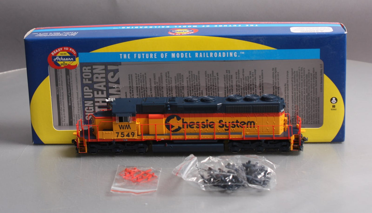 Athearn 98811 HO Chessie/WM SD40 Diesel Locomotive w/Sound/DCC #7549