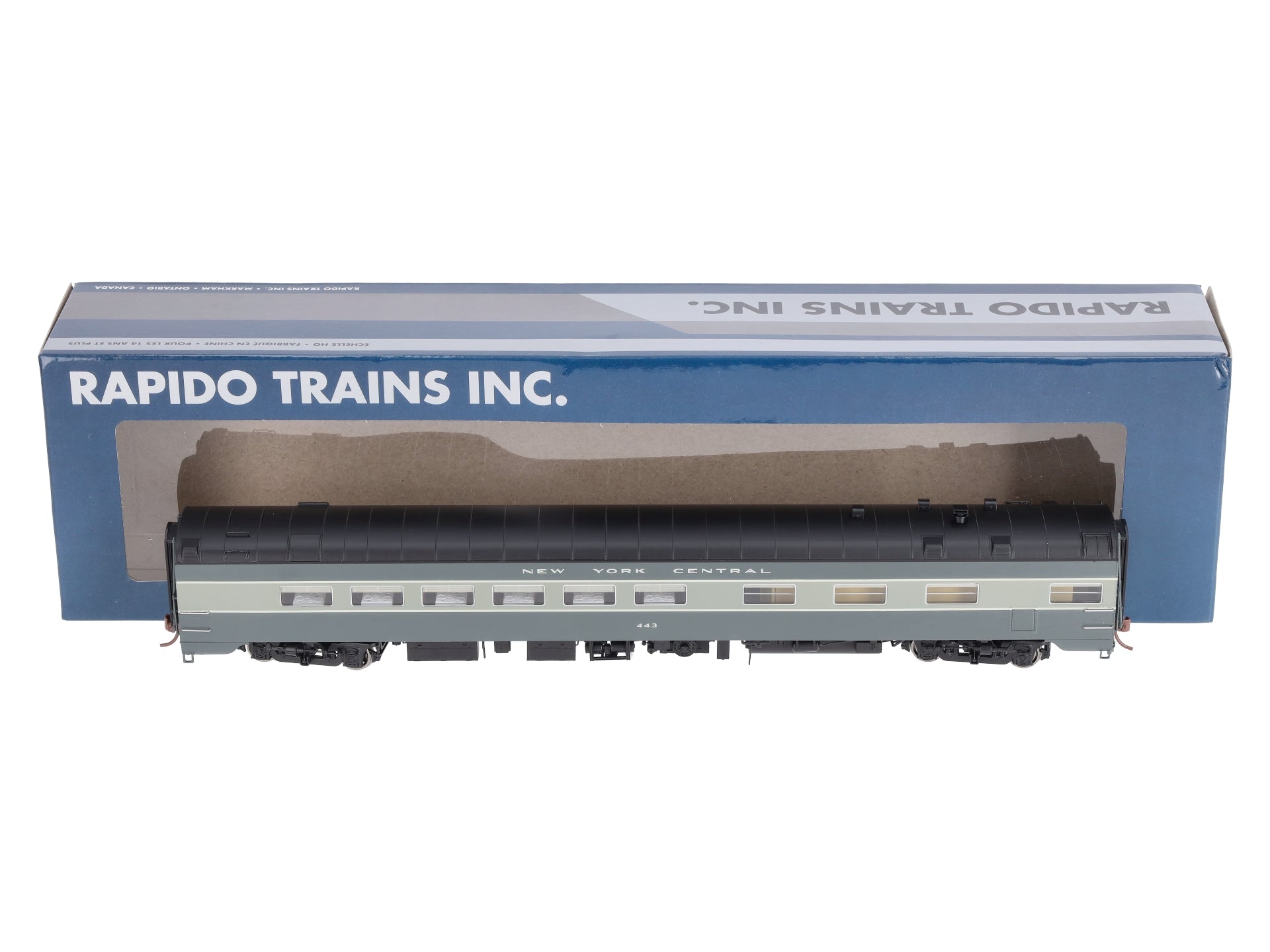 Rapido Trains 124041 HO NYC Pullman-Standard Lightweight 48-Seat Dining Car #443