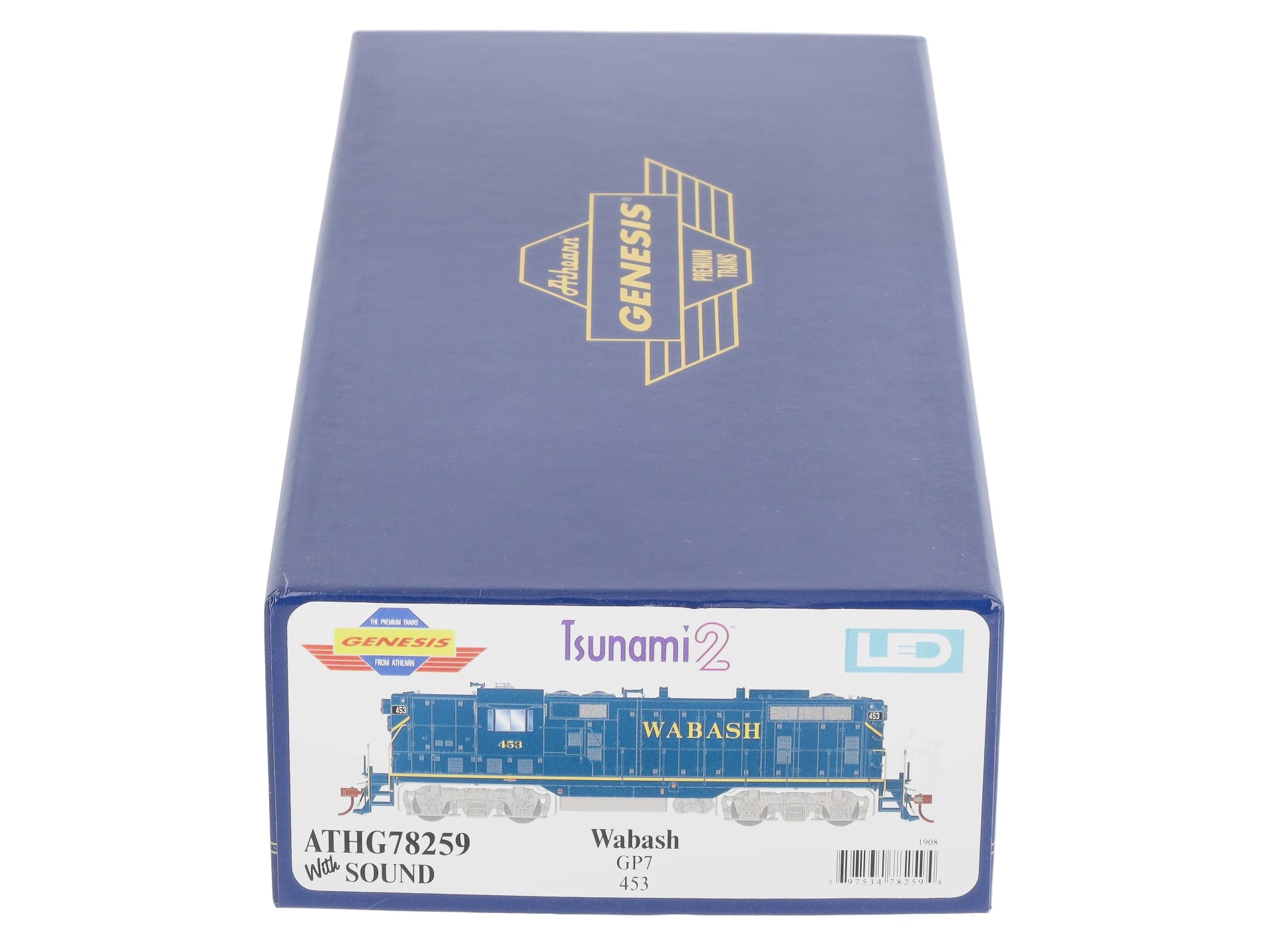 Athearn G78259 HO Wabash GP7 Diesel Locomotive w/Sound #453