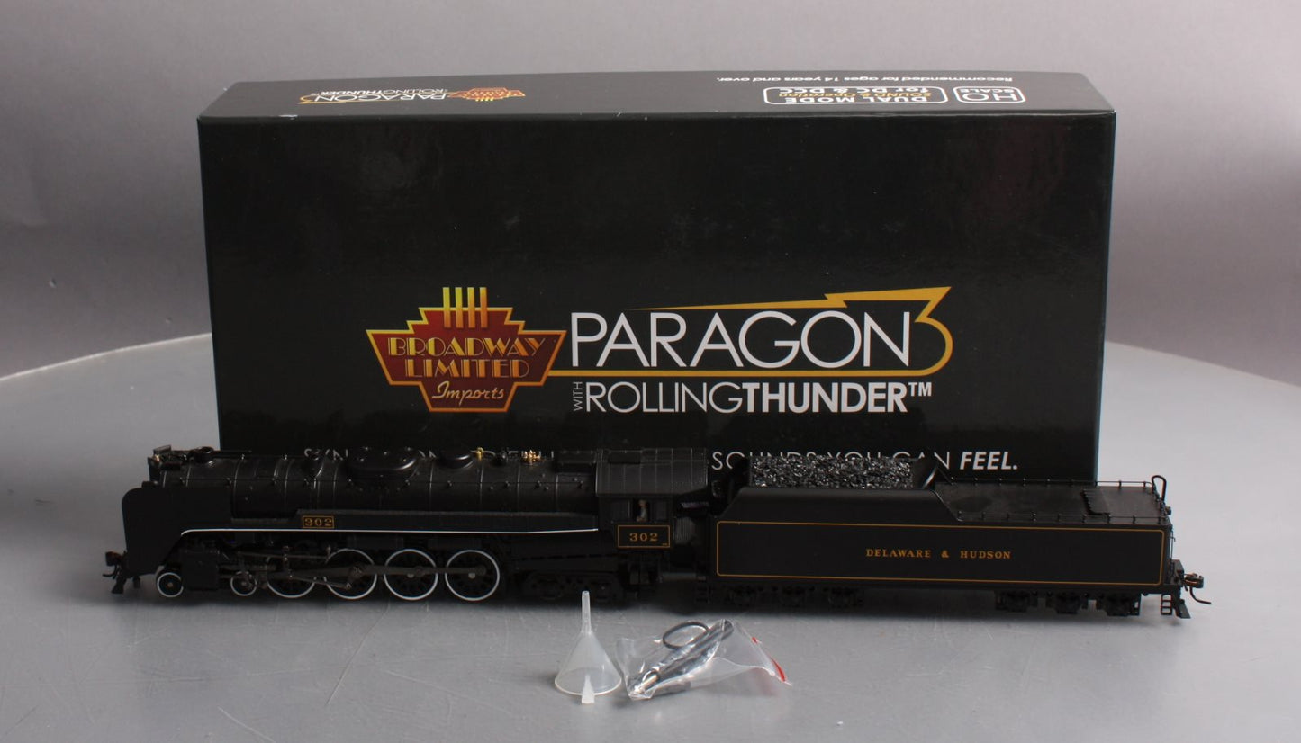 Broadway Limited 4467 HO Delaware & Hudson 4-8-4 Loco & Tender #302 w DCC