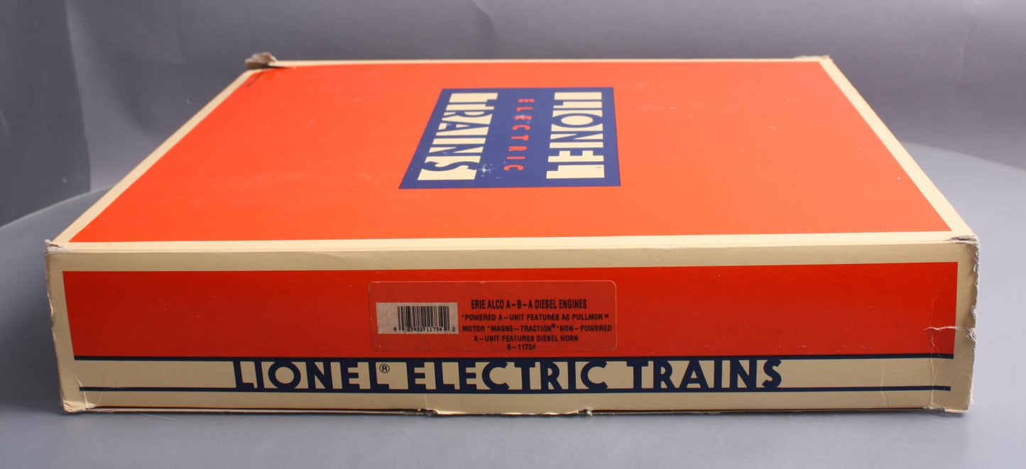 Lionel 6-11734 O Erie ALCO ABA Diesel Locomotive Set MT/Box
