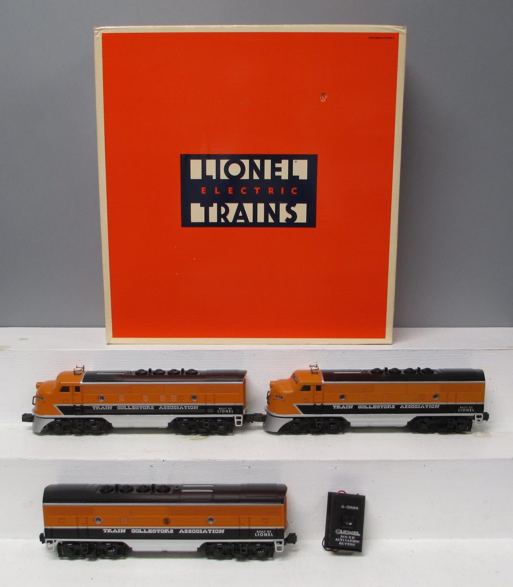 Lionel 6-11737 O Gauge TCA 40th Anniversary F3 ABA Diesel Locomotive Set LN/Box