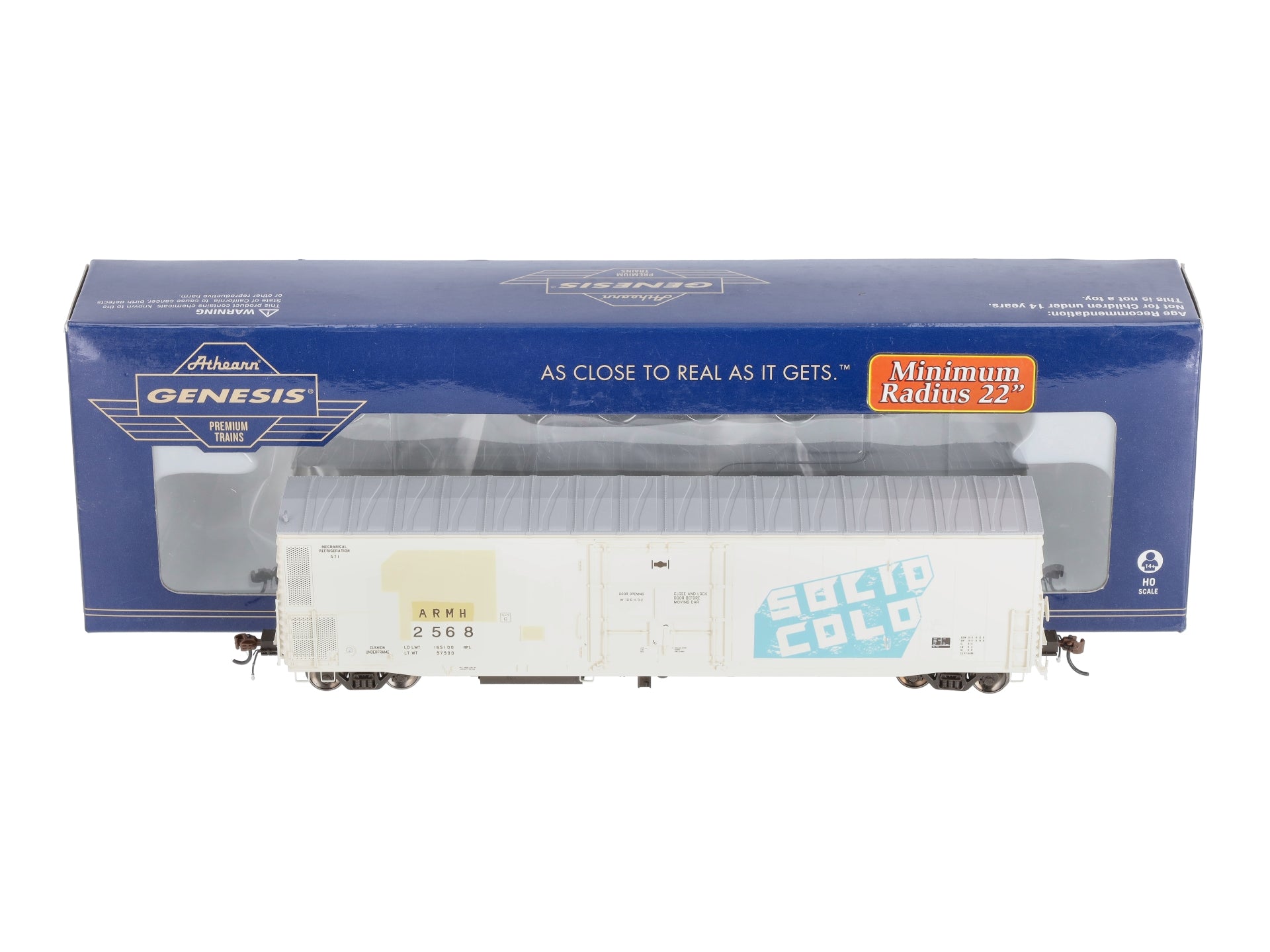 Athearn G63381 HO Union Pacific 57' Mechanical Reefer with Sound #2568