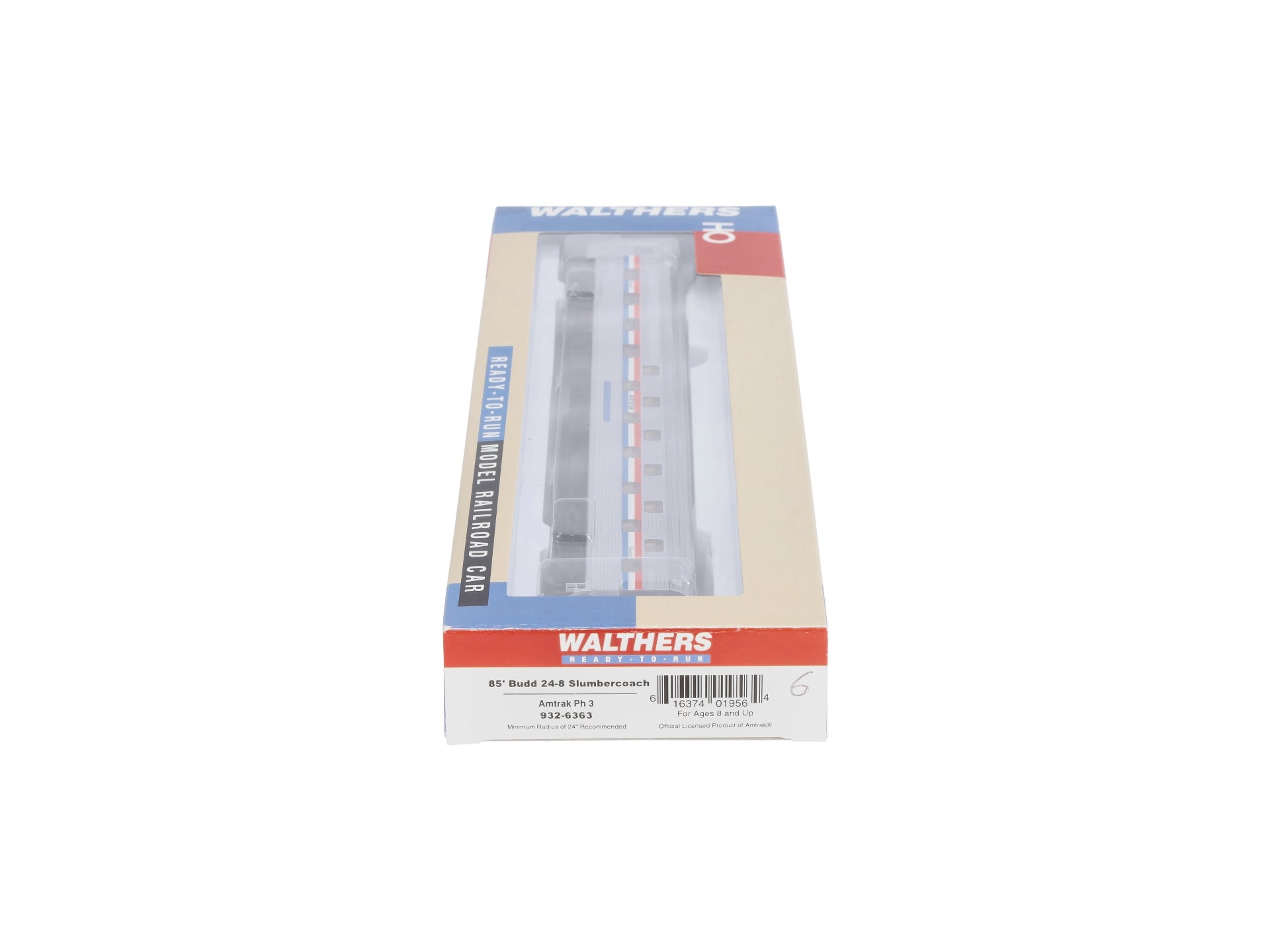 Walthers 932-6363 HO Scale Amtrak P3 85' Budd 24-8 Slumbercoach LN/Box
