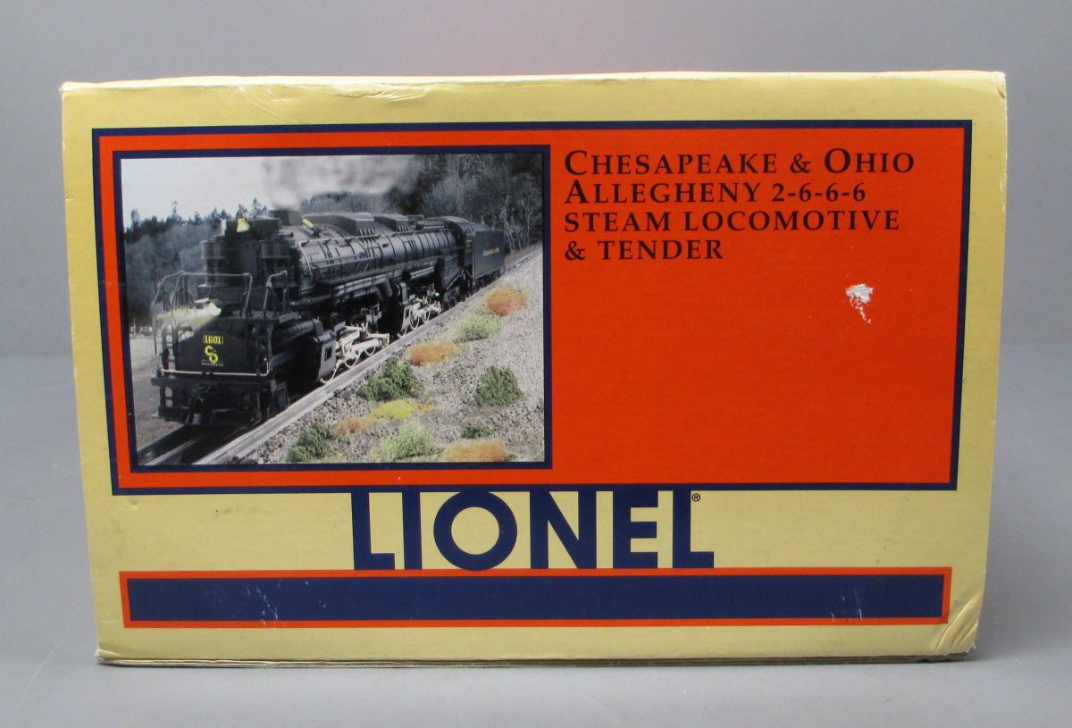 Lionel 6-28011 O-Gauge C&O 2-6-6-6 H6 Allegheny Steam Loco & Tender #1601 LN/Box