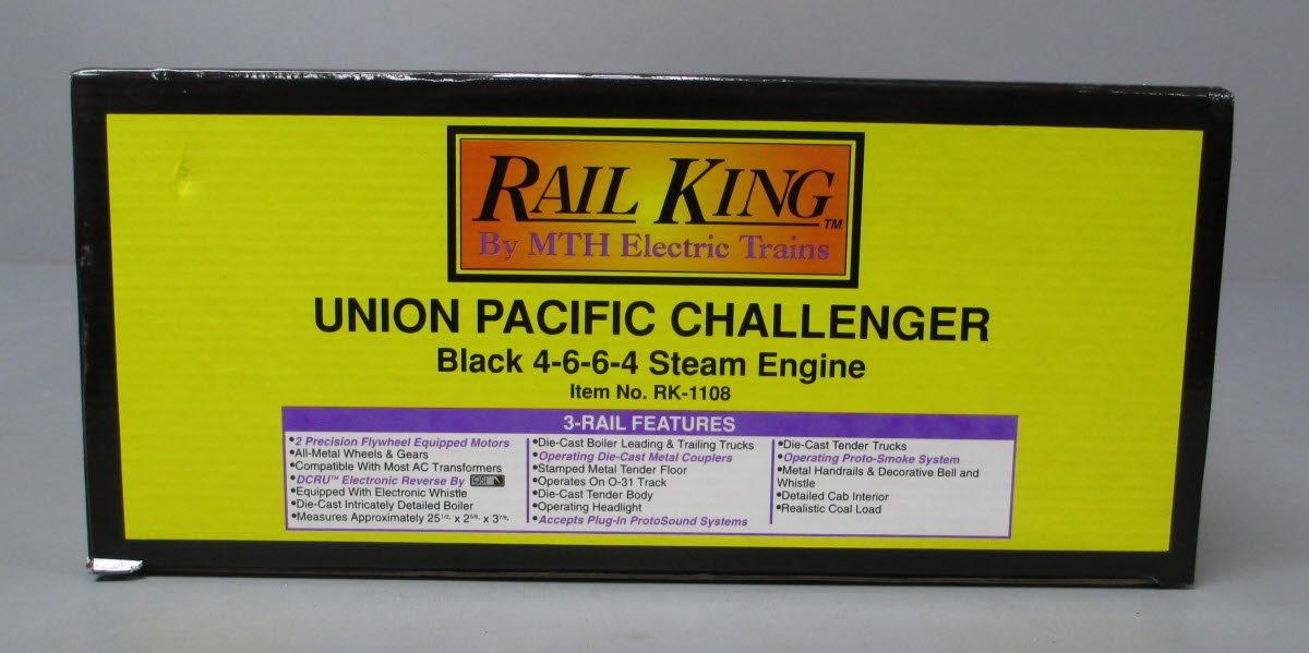 MTH 30-1108 O Gauge Union Pacific Challenger 4-6-6-4 Steam Locomotive & Tender LN/Box
