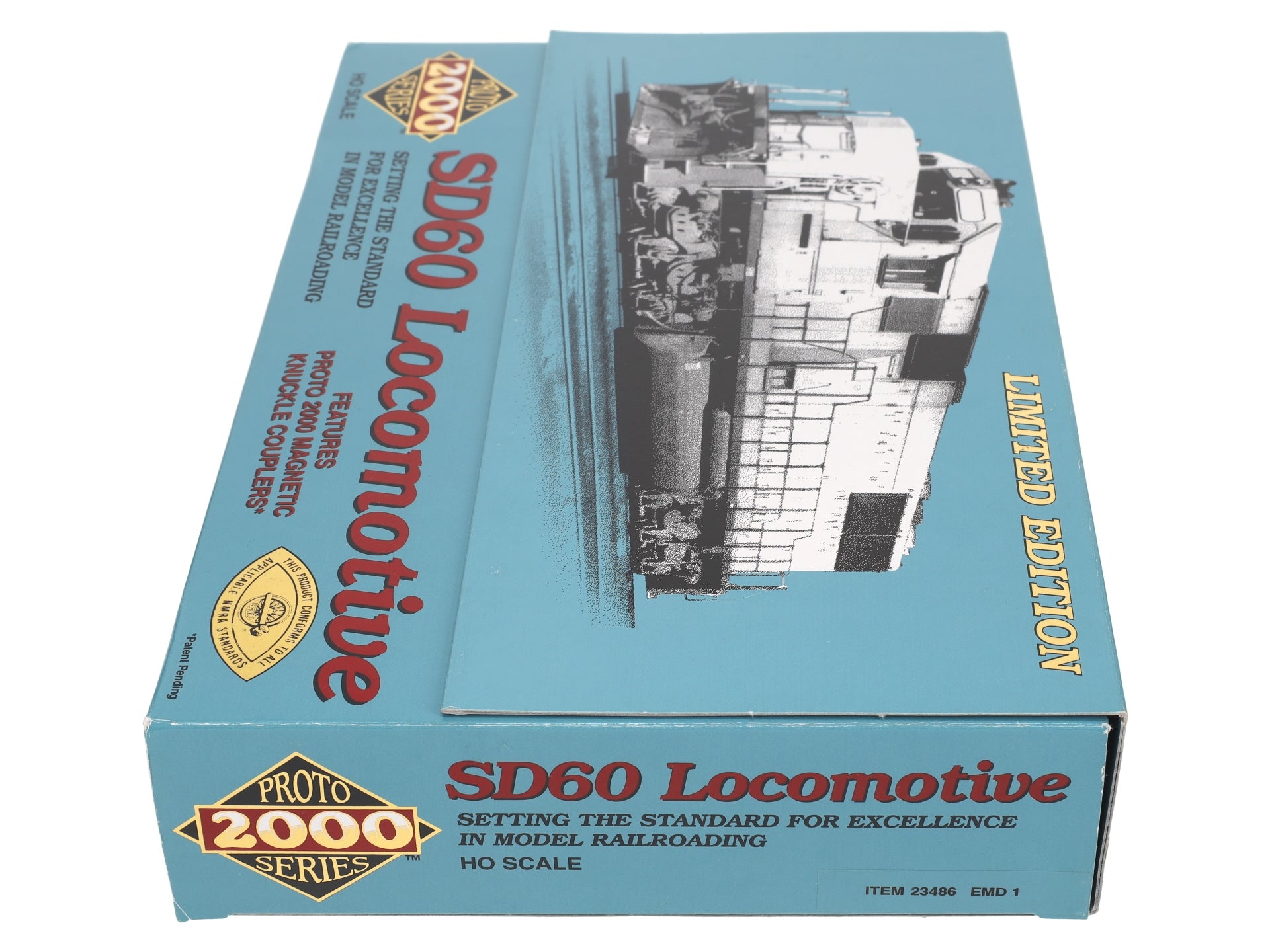Proto 2000 23486 HO Scale Electro-Motive Division SD60 Demonstrator Diesel #EMD1 NIB
