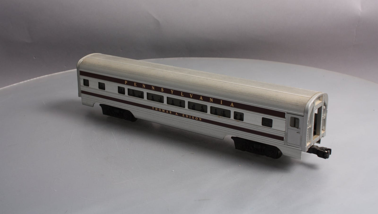 Lionel 6-9575 O Gauge Pennsylvania "Thomas A. Edison" Aluminum Passenger Car EX/Box