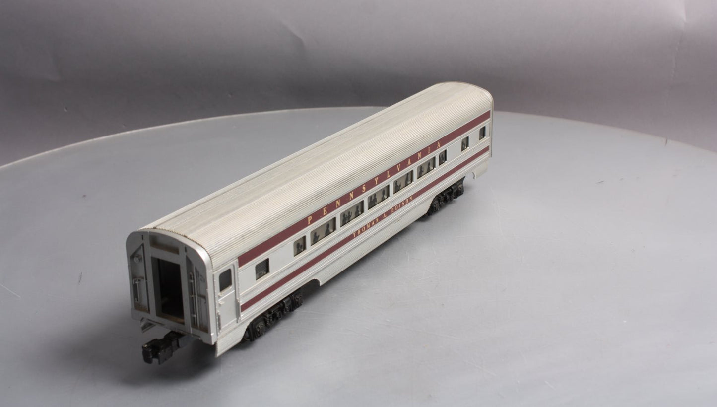 Lionel 6-9575 O Gauge Pennsylvania "Thomas A. Edison" Aluminum Passenger Car EX/Box