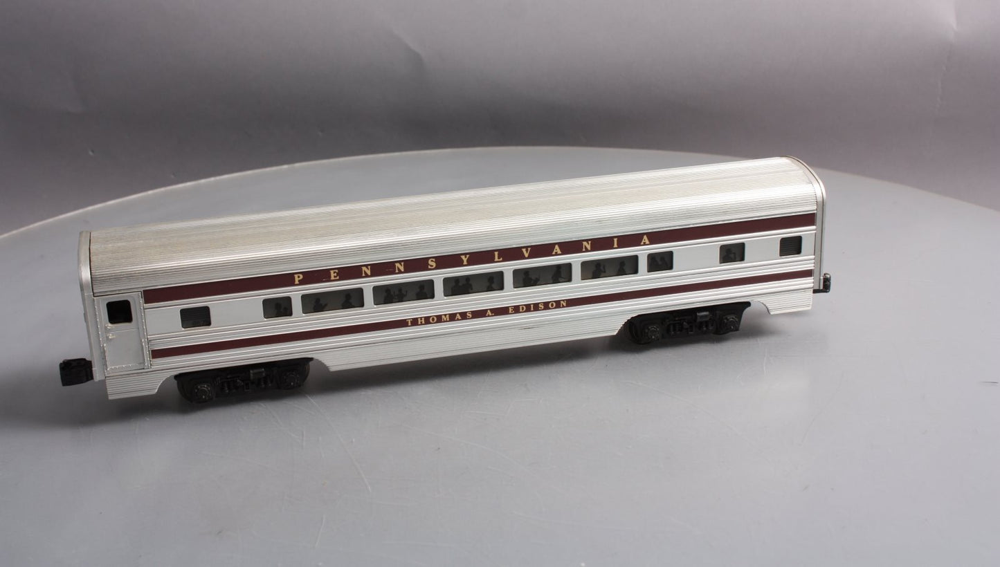 Lionel 6-9575 O Gauge Pennsylvania "Thomas A. Edison" Aluminum Passenger Car EX/Box