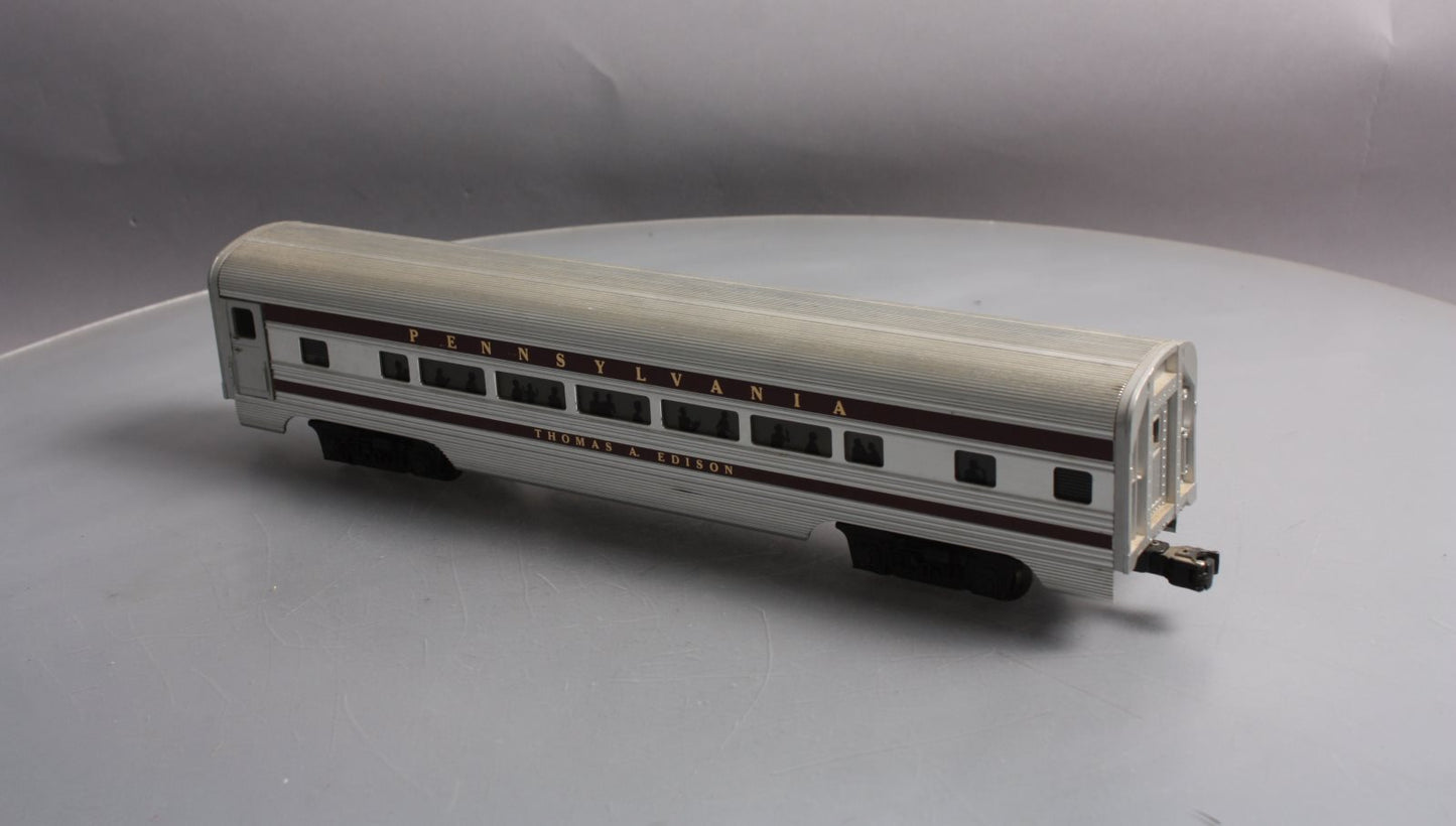 Lionel 6-9575 O Gauge Pennsylvania "Thomas A. Edison" Aluminum Passenger Car EX/Box