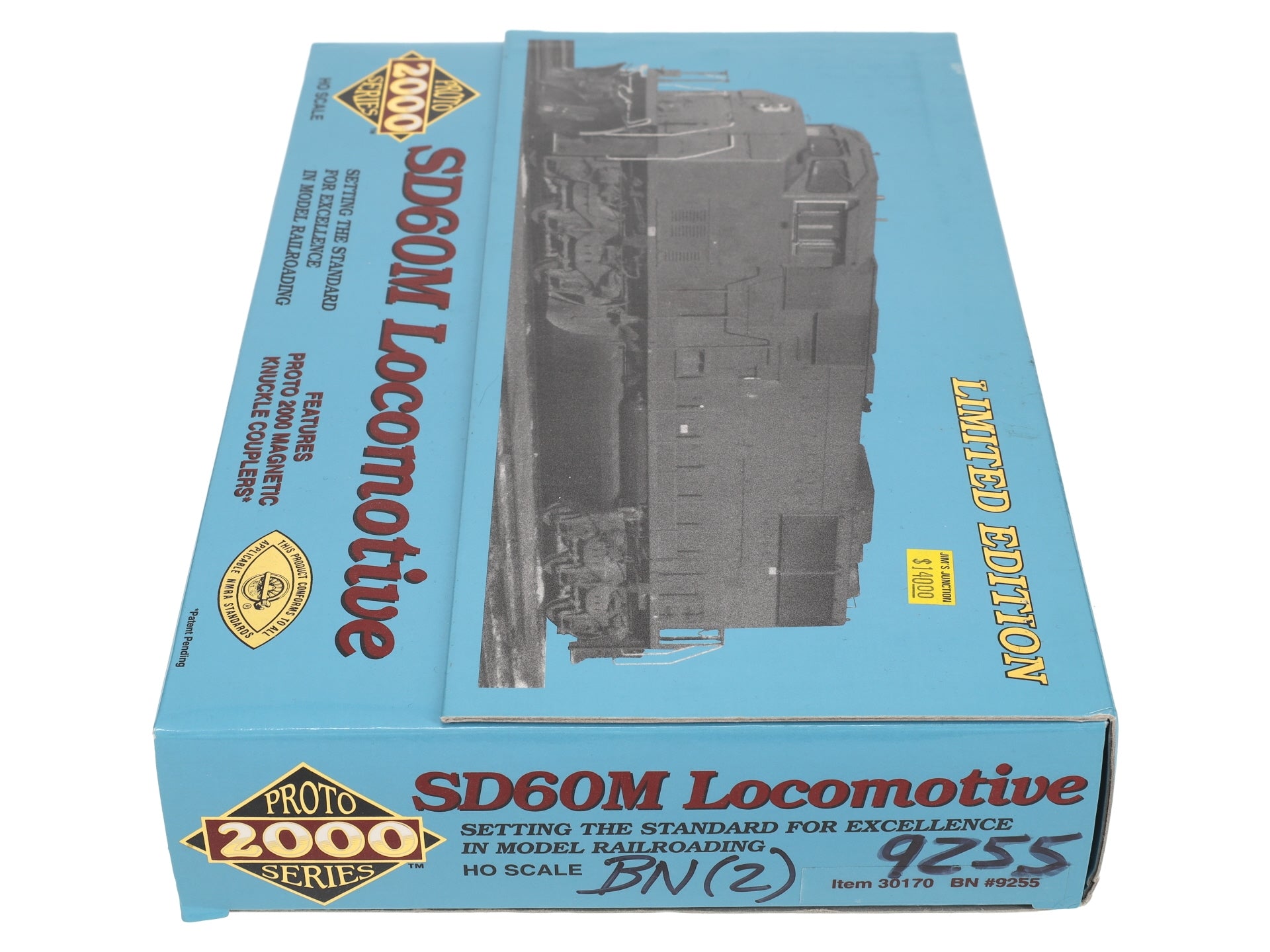 Proto 2000 30170 HO Scale Burlington Northern Diesel Locomotive #9255 NIB