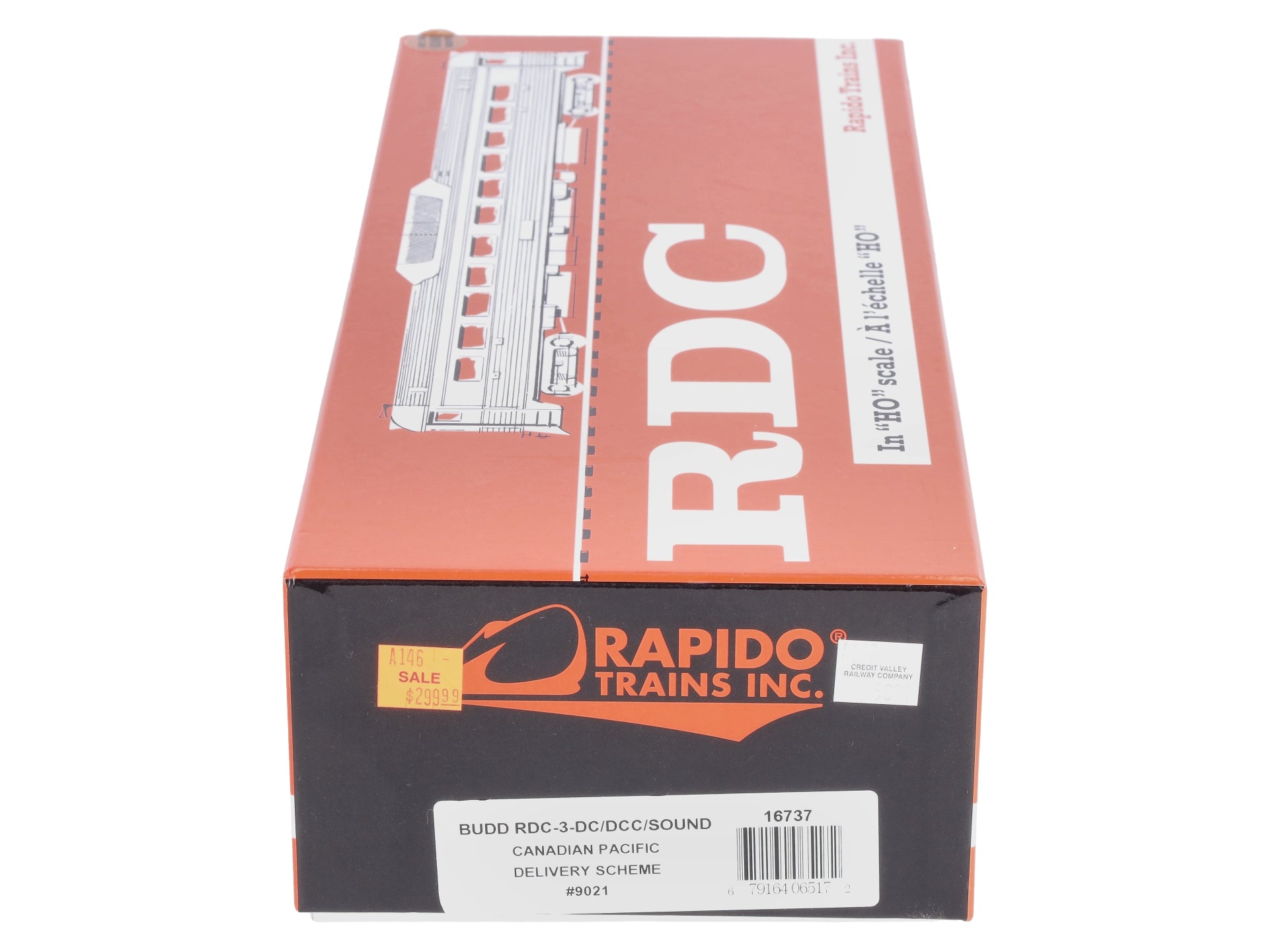 Rapido Trains 16737 HO Canadian Pacific Rail RDC-3 Diesel w/DC/DCC/SND #9021