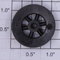 Lionel 260E-14 Black Spoked 1-1/8" O/Std. Gauge Steam Loco Pony Truck Wheel