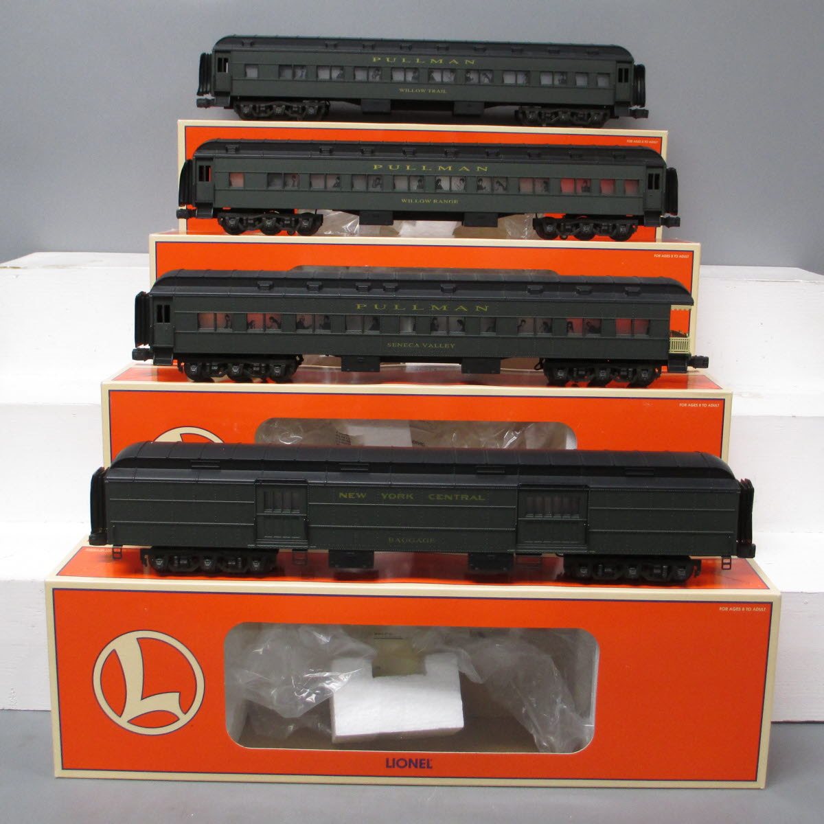 Lionel 6-19060 O Gauge New York Central Pullman Heavyweight Cars (Set of 4) LN/Box