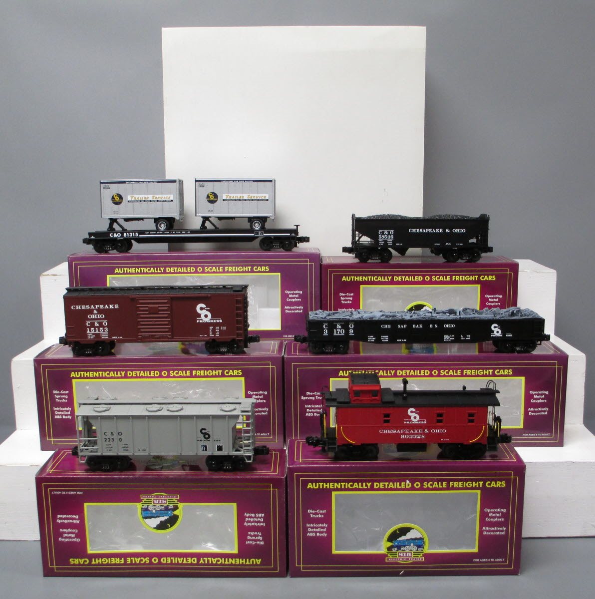 MTH 20-90015 O Gauge Chesapeake & Ohio Premier Freight 6-Car Set LN/Box