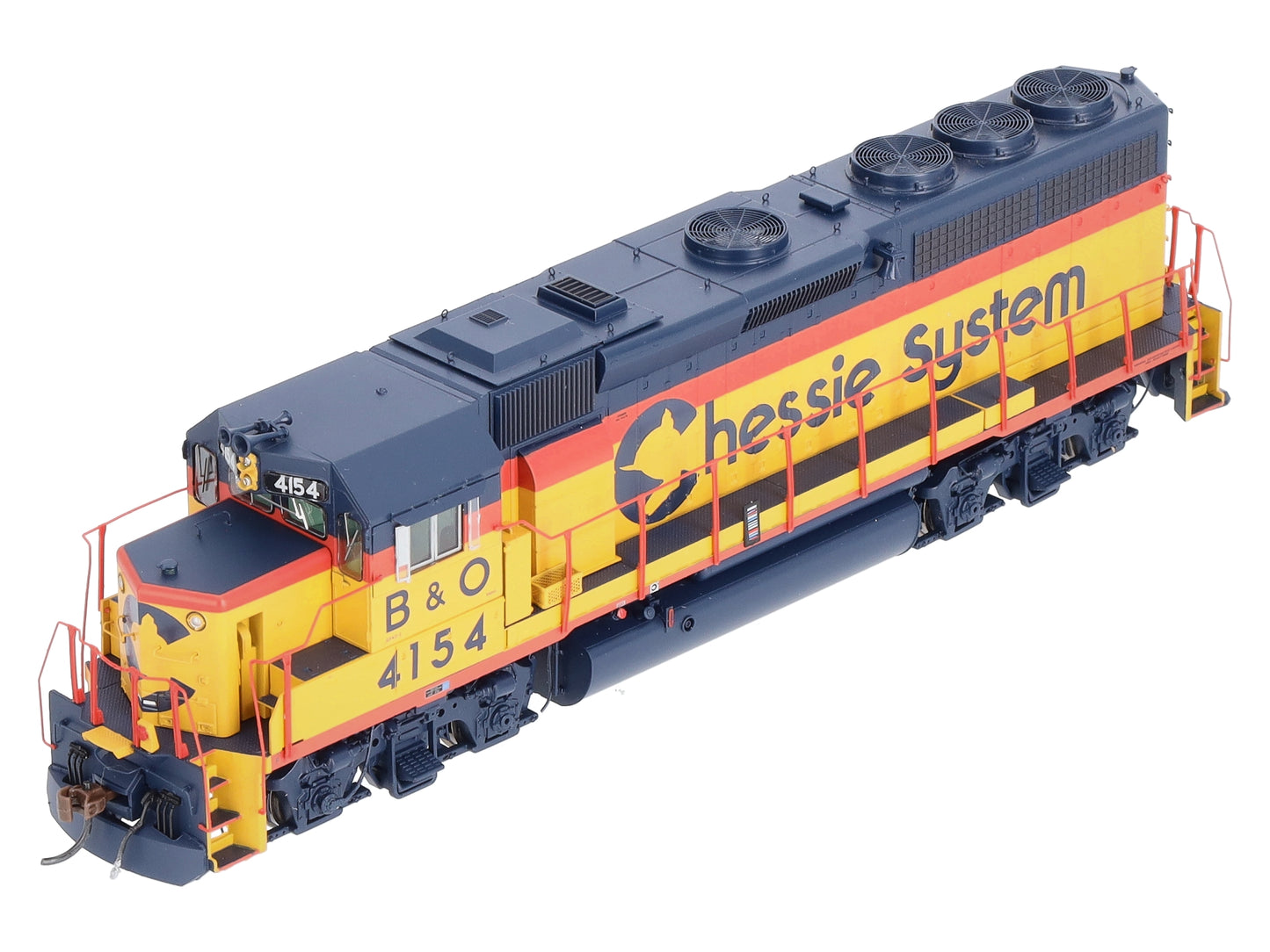 Athearn G65758 HO Chessie/B&O GP40-2 Diesel Locomotive with DCC & Sound #4154