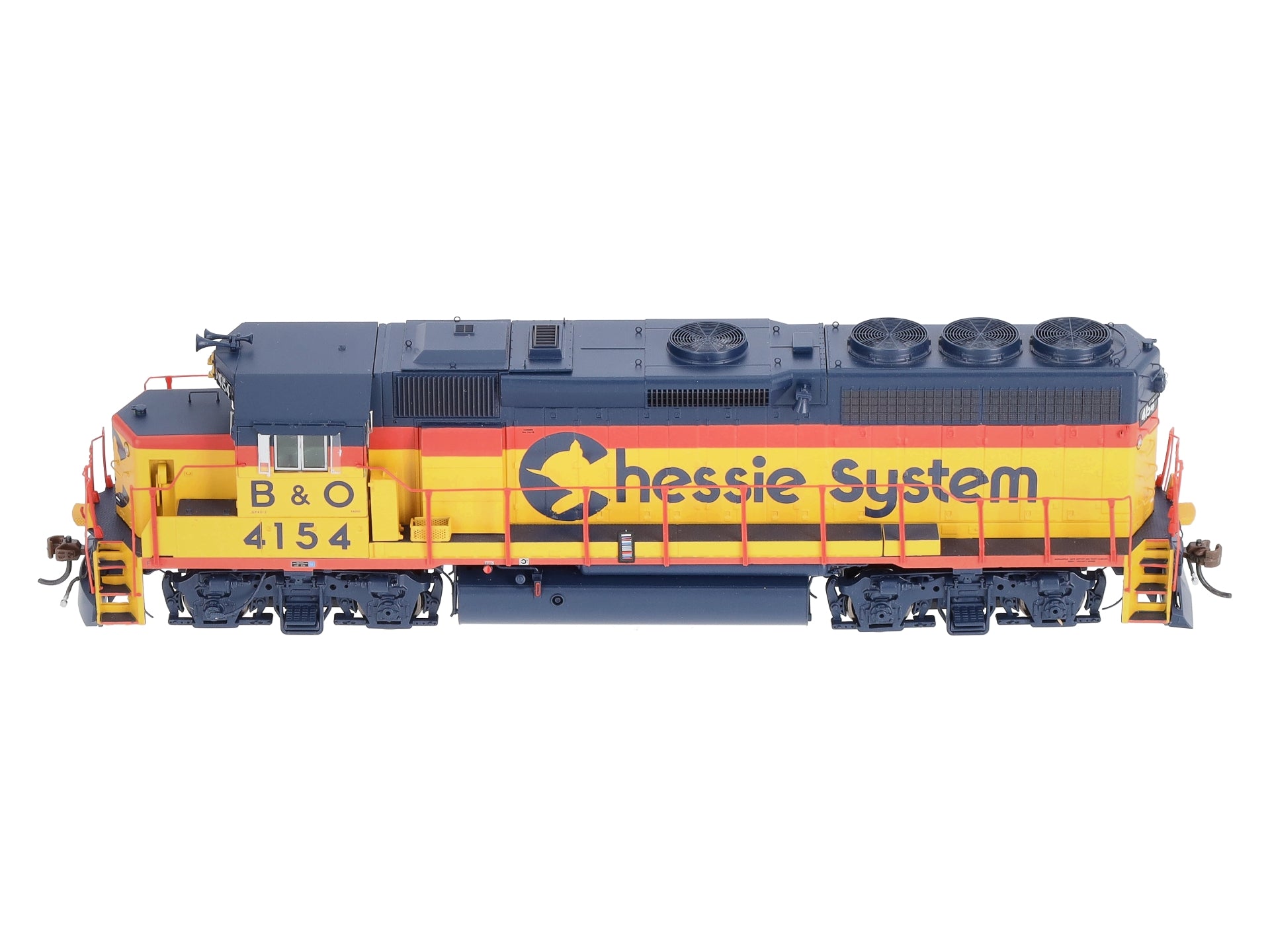 Athearn G65758 HO Chessie/B&O GP40-2 Diesel Locomotive with DCC & Sound #4154