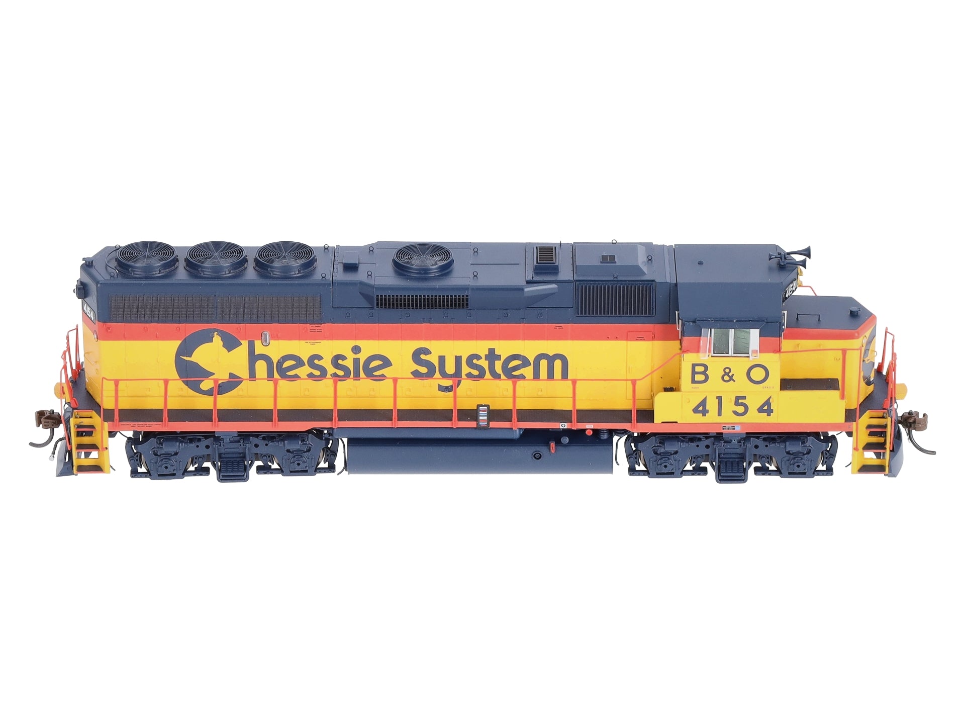 Athearn G65758 HO Chessie/B&O GP40-2 Diesel Locomotive with DCC & Sound #4154