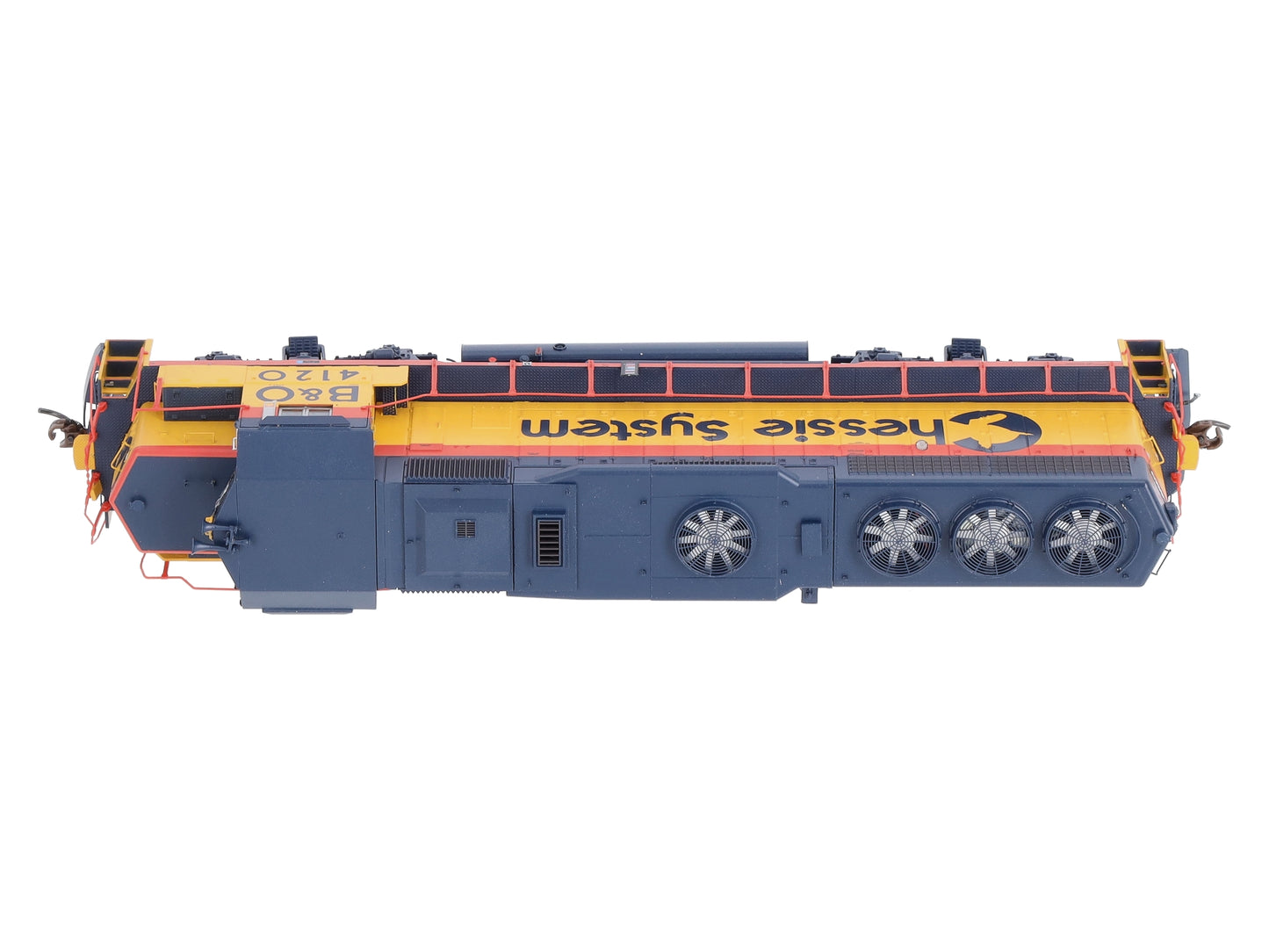 Athearn G65756 HO Chessie/B&O GP40-2 Diesel Locomotive with DCC & Sound #4120
