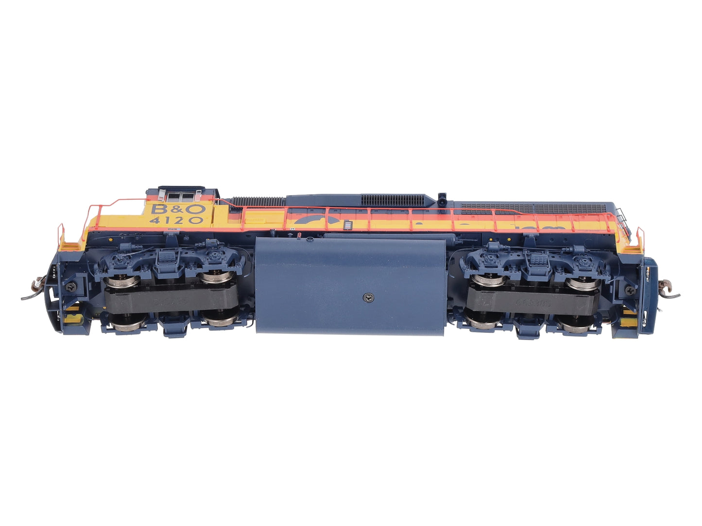 Athearn G65756 HO Chessie/B&O GP40-2 Diesel Locomotive with DCC & Sound #4120