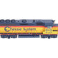 Athearn G65756 HO Chessie/B&O GP40-2 Diesel Locomotive with DCC & Sound #4120