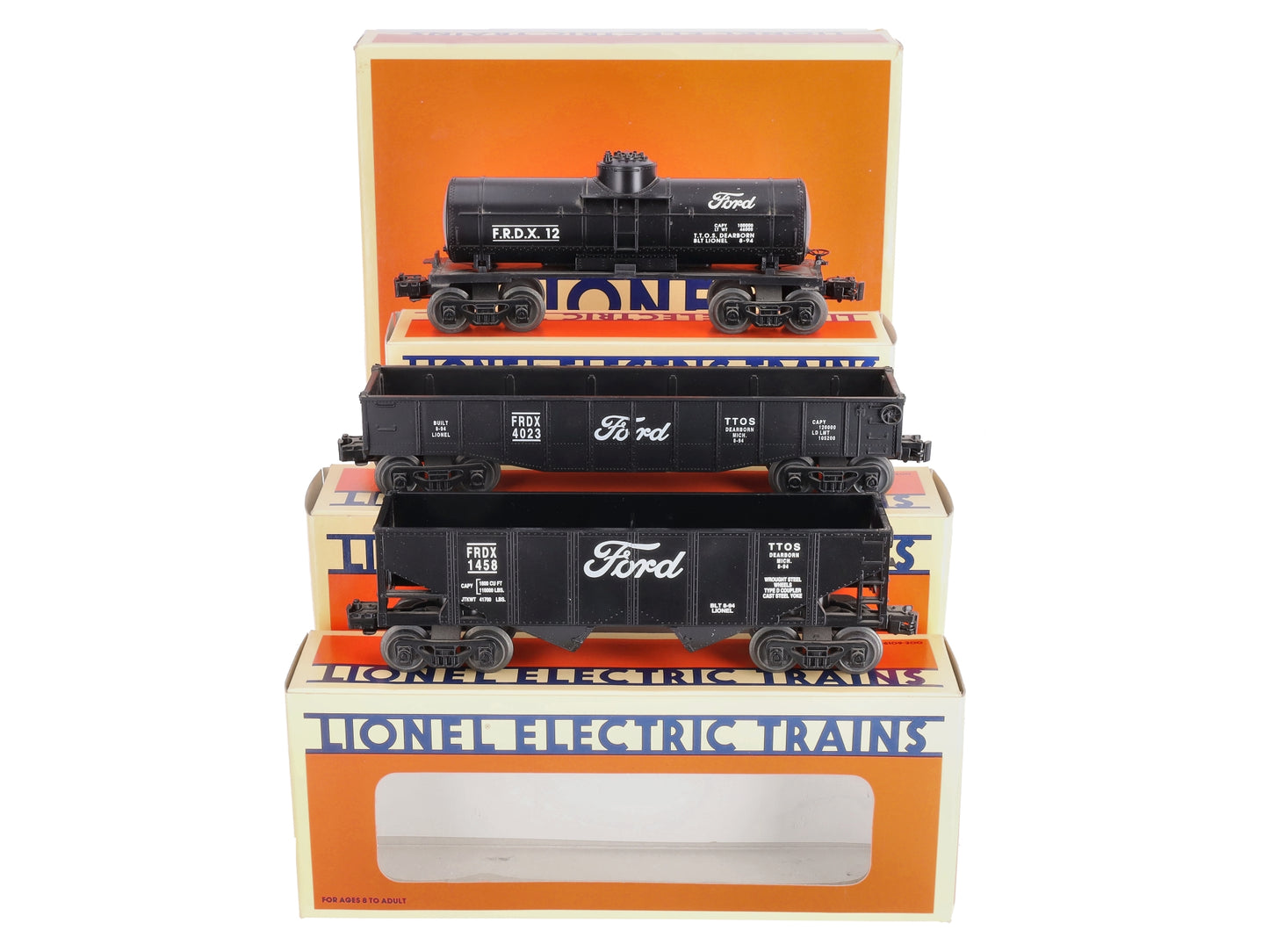 Lionel 71-9247-200 O Gauge Ford 1994 TTOS Series Freight Car Set [3] LN/Box