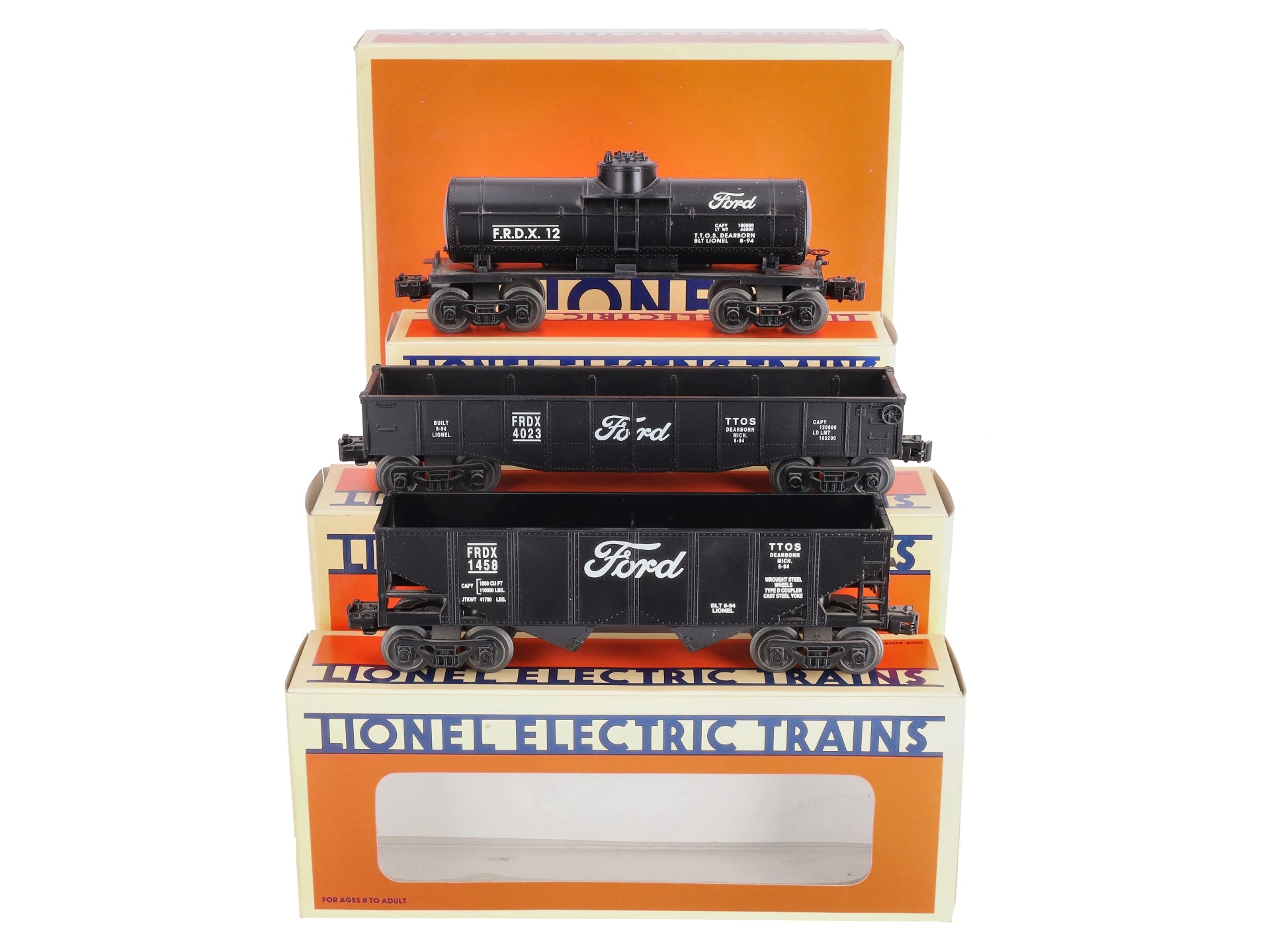 Lionel 71-9247-200 O Gauge Ford 1994 TTOS Series Freight Car Set [3] LN/Box