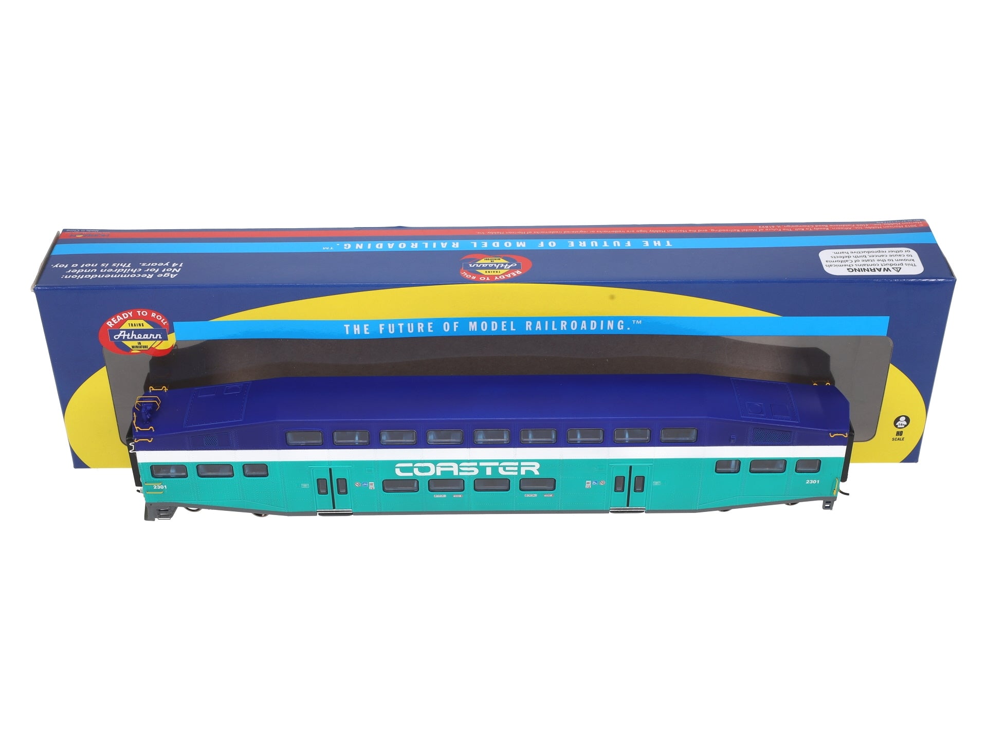 Athearn 25821 HO Coaster Bombardier Control Car #2301