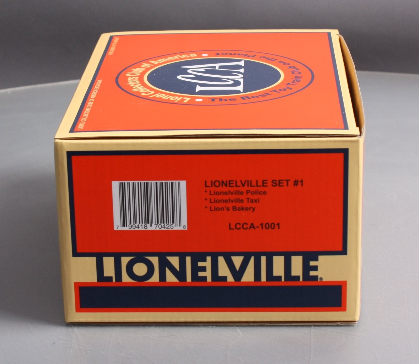 Lionel LCCA-1001 1:48Lionelville Police/Taxi & Bakery Vehicles Set #1 (Box of 3) LN/Box