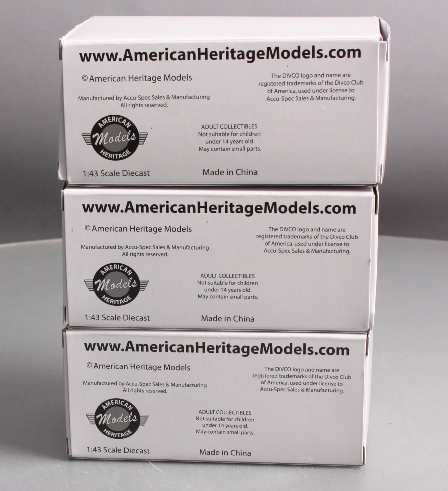 Lionel LCCA-1001 1:48Lionelville Police/Taxi & Bakery Vehicles Set #1 (Box of 3) LN/Box