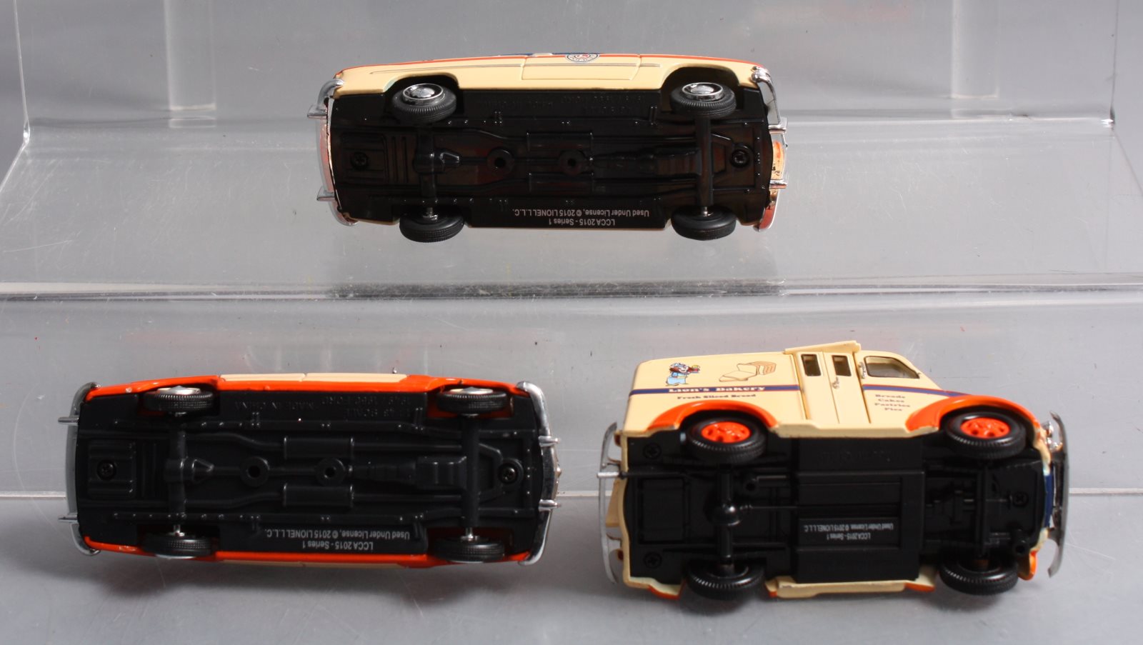 Lionel LCCA-1001 1:48Lionelville Police/Taxi & Bakery Vehicles Set #1 (Box of 3) LN/Box