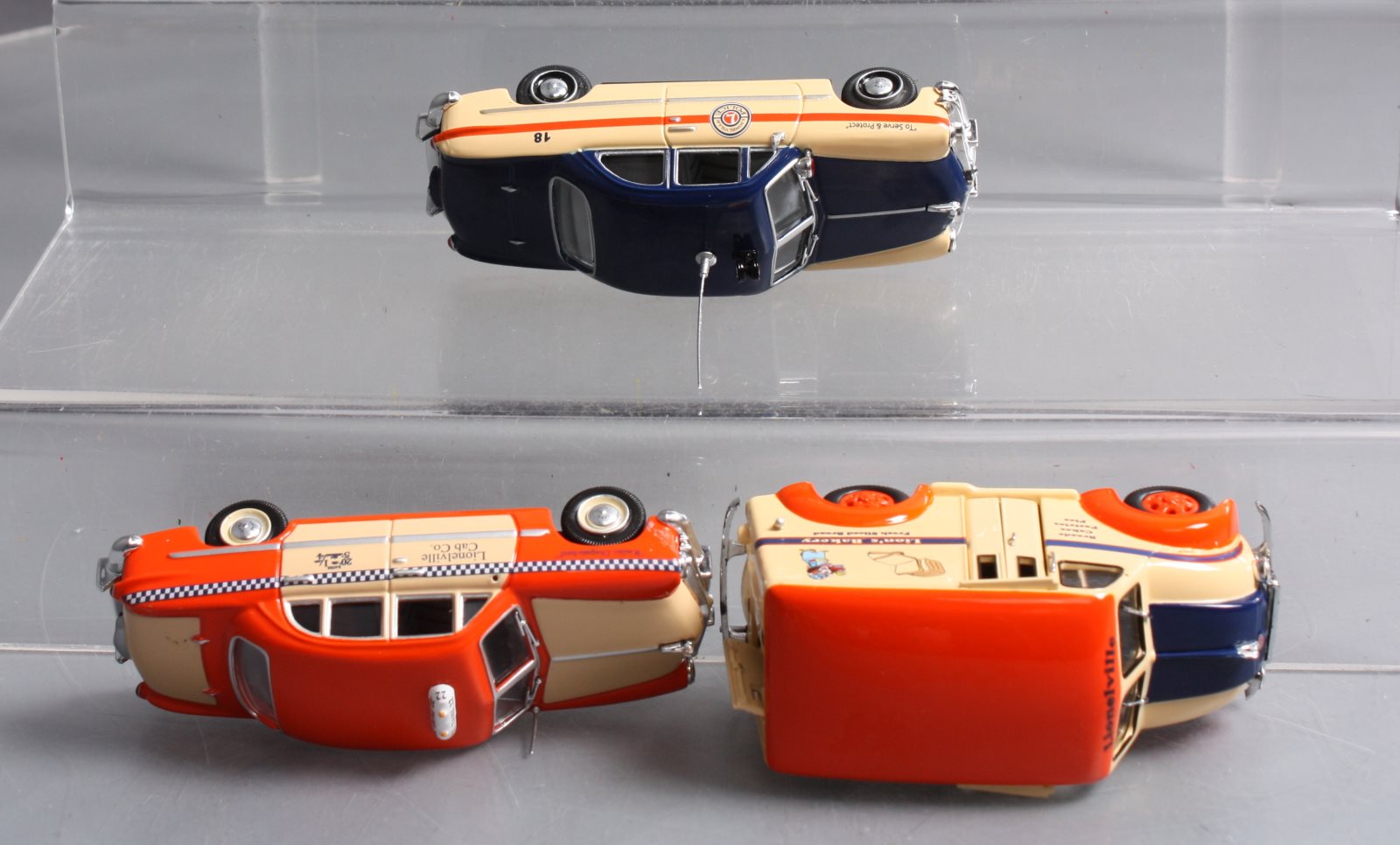 Lionel LCCA-1001 1:48Lionelville Police/Taxi & Bakery Vehicles Set #1 (Box of 3) LN/Box
