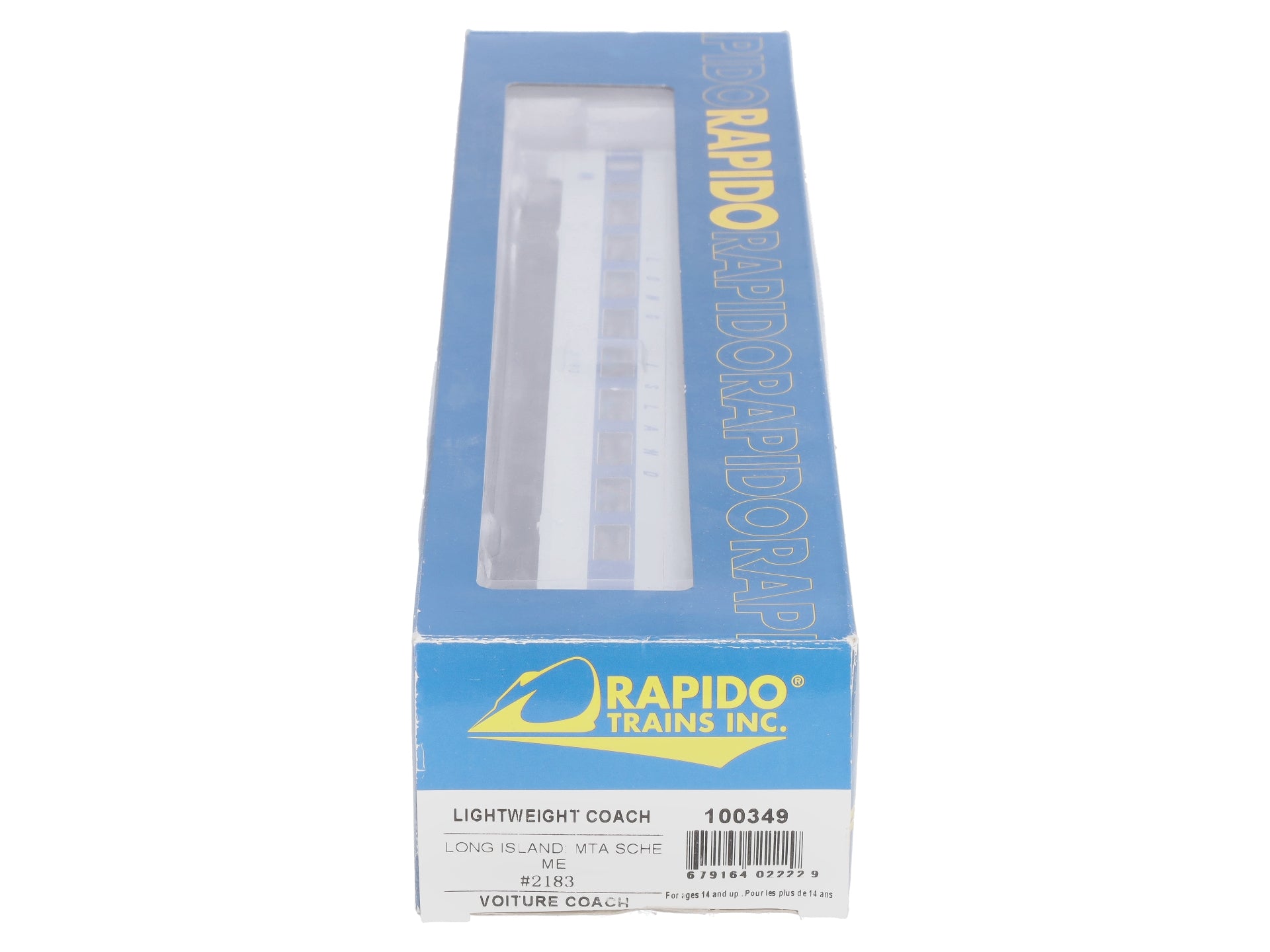 Rapido Trains 100349 HO Long Island CC&F Lightweight Coach MTA #2183