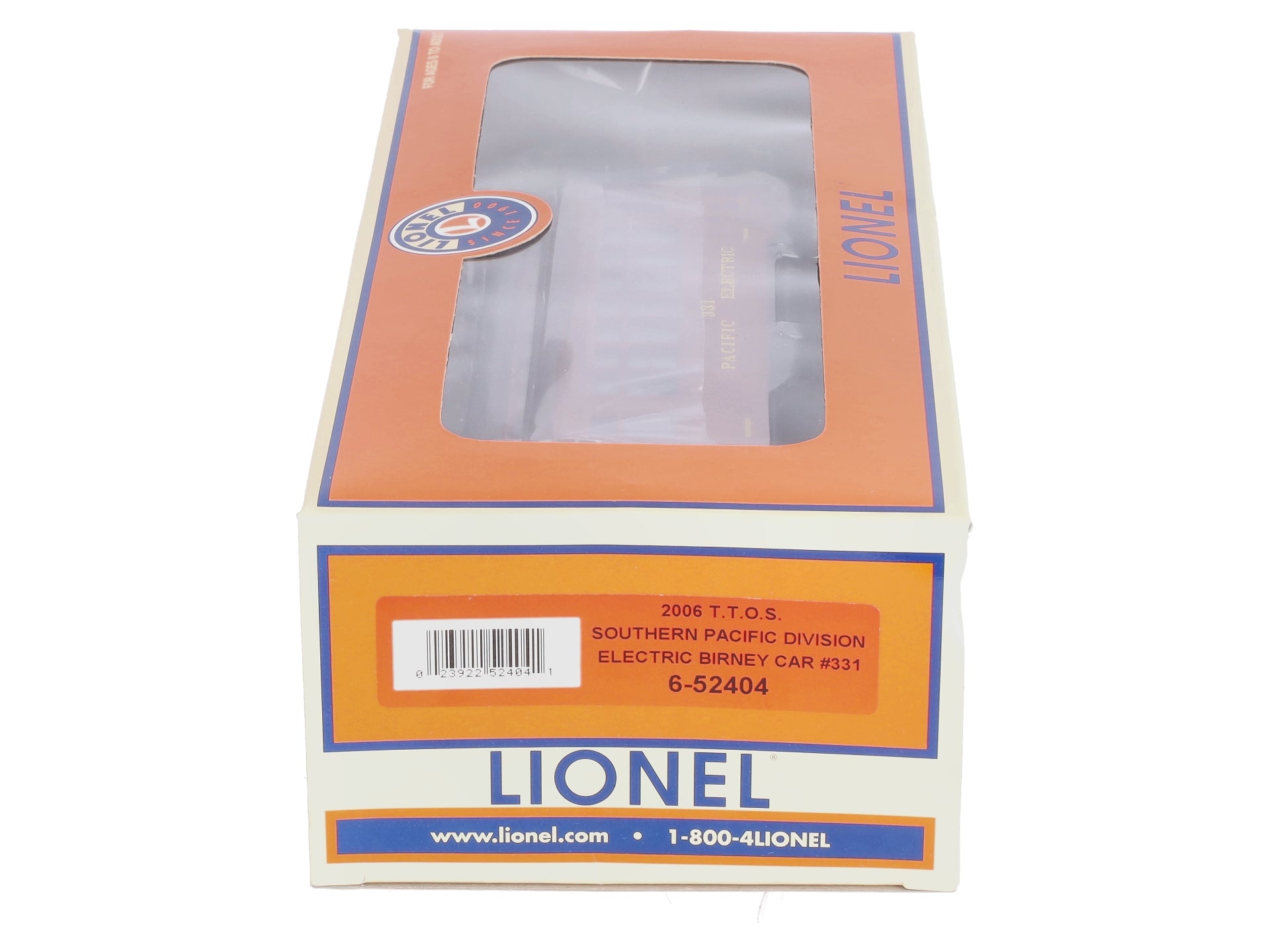 Lionel 6-52404 O 2006 T.T.O.S Southern Pacific Division Electric Birney Car #331 LN/Box