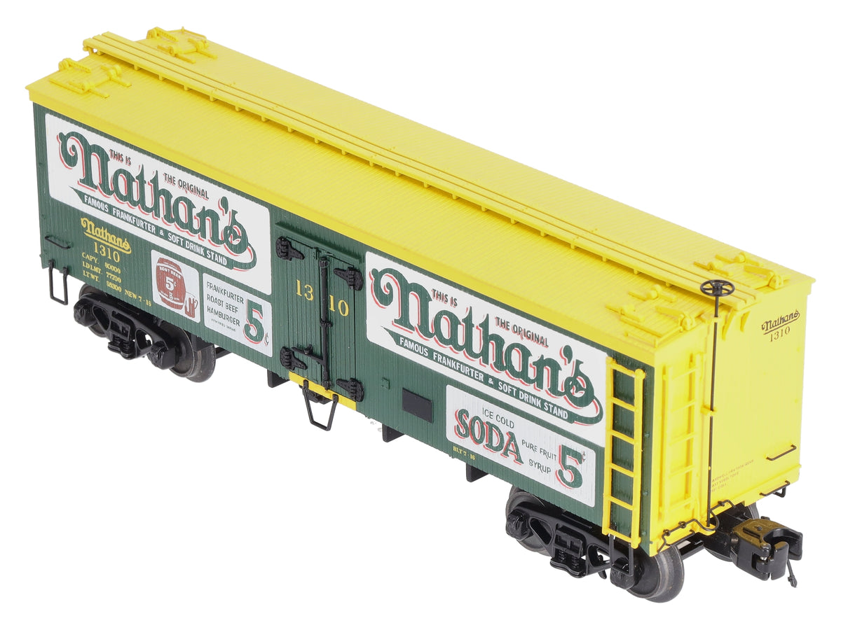 MTH 20-94534 O Gauge Nathan's Woodsided Reefer Car #1310 LN/Box