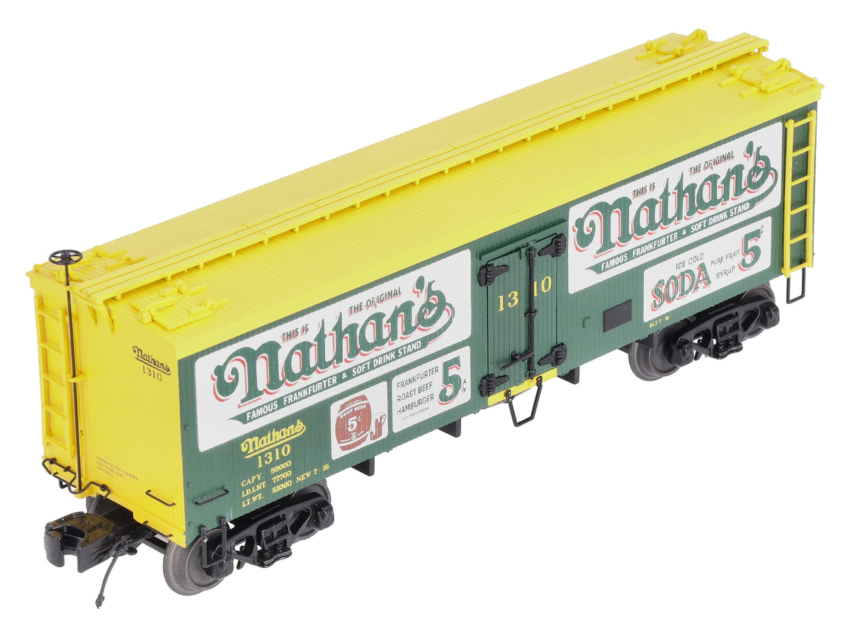 MTH 20-94534 O Gauge Nathan's Woodsided Reefer Car #1310 LN/Box