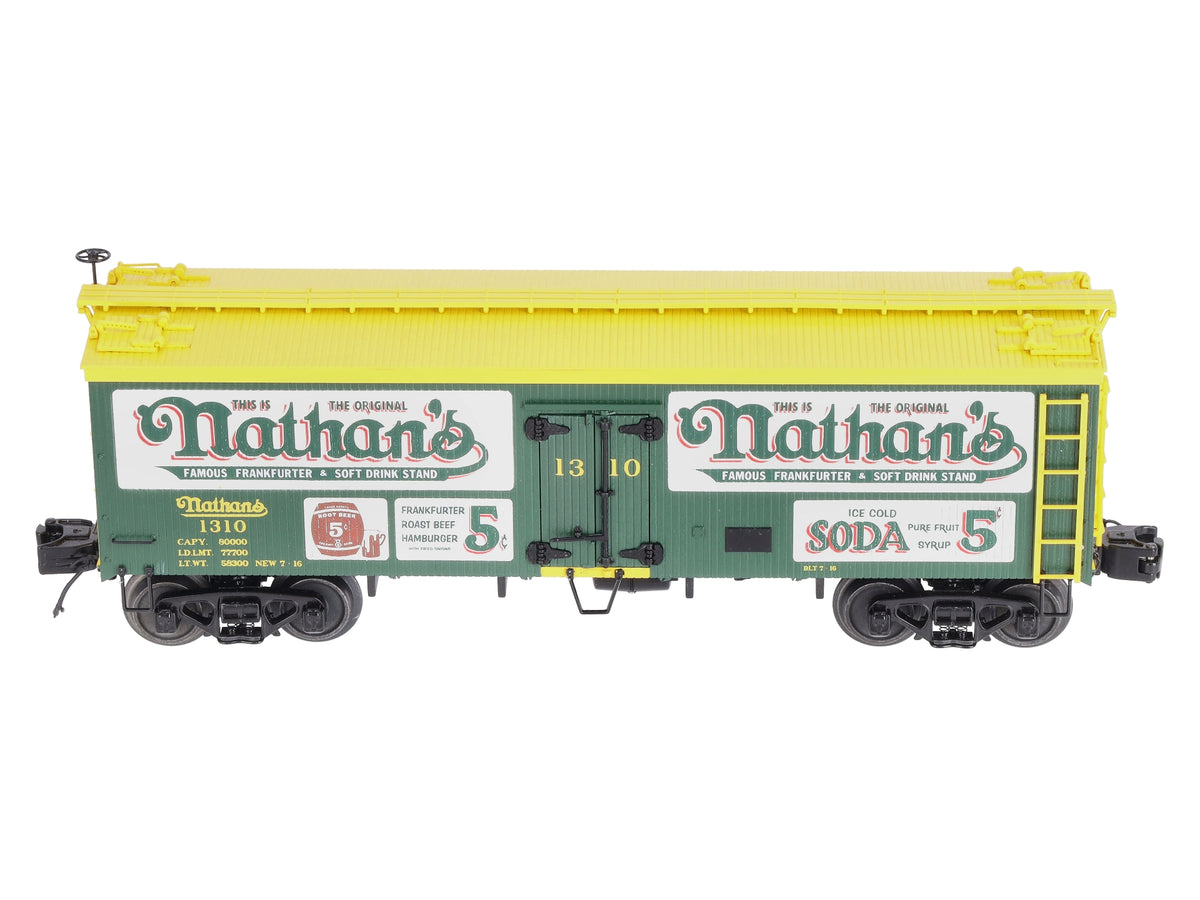 MTH 20-94534 O Gauge Nathan's Woodsided Reefer Car #1310 LN/Box