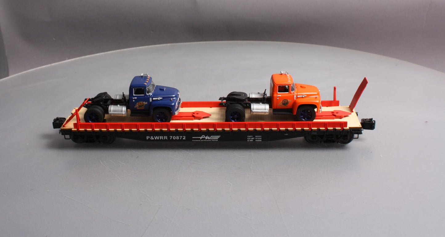 Lionel 6-58254 O Gauge LCCA 2015 P&W PS-4 Flatcar with 2 Tractor Cabs LN/Box