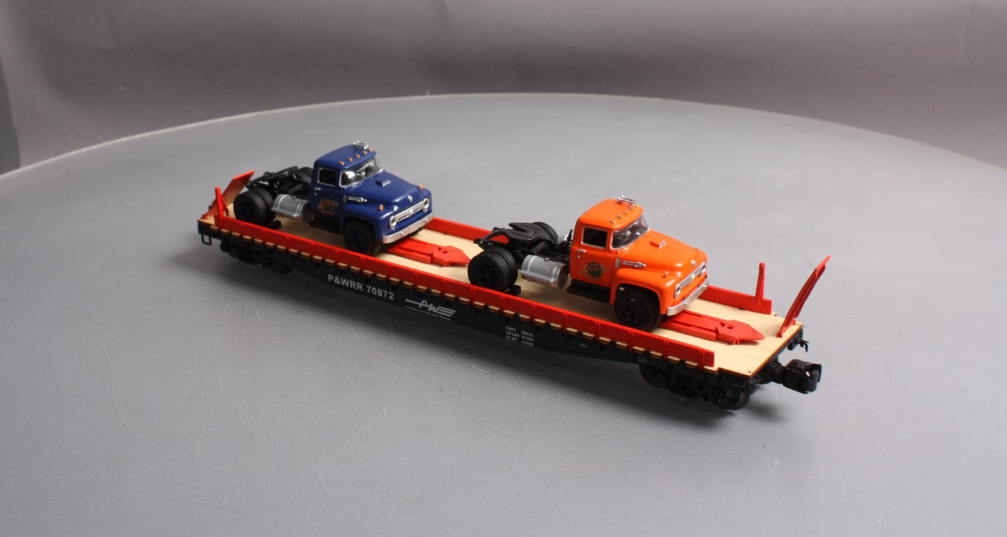 Lionel 6-58254 O Gauge LCCA 2015 P&W PS-4 Flatcar with 2 Tractor Cabs LN/Box