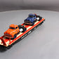 Lionel 6-58254 O Gauge LCCA 2015 P&W PS-4 Flatcar with 2 Tractor Cabs LN/Box