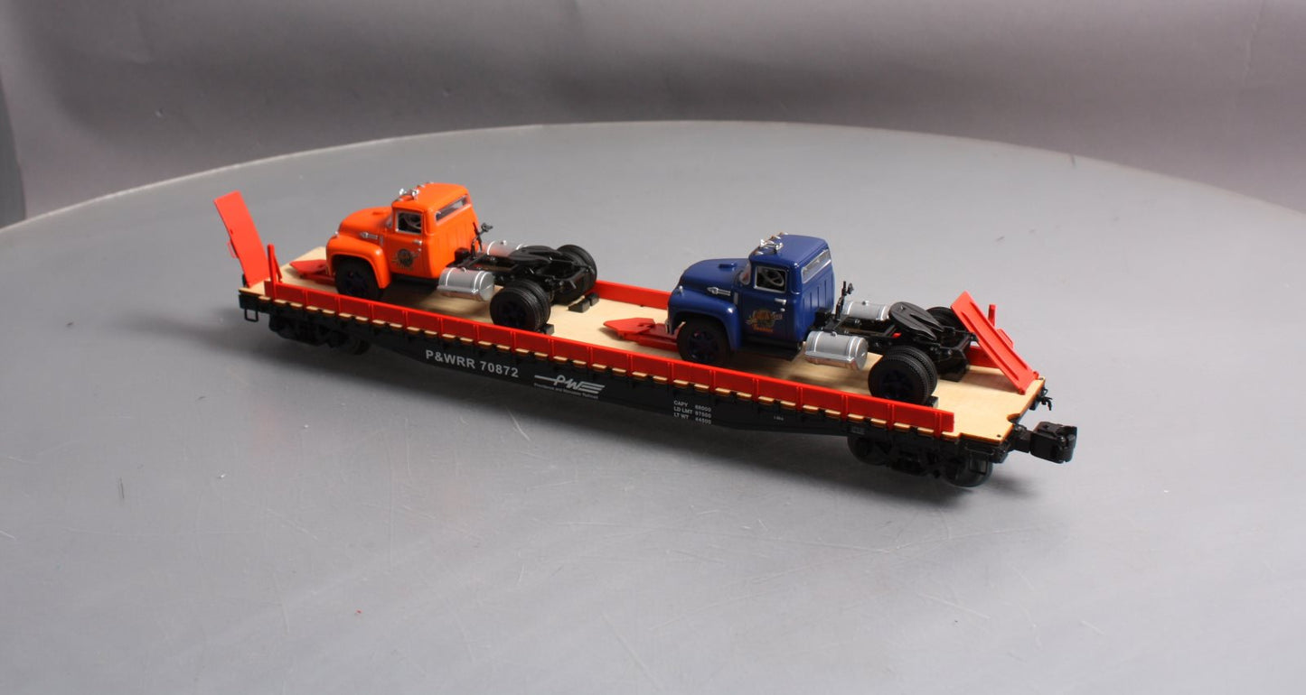 Lionel 6-58254 O Gauge LCCA 2015 P&W PS-4 Flatcar with 2 Tractor Cabs LN/Box