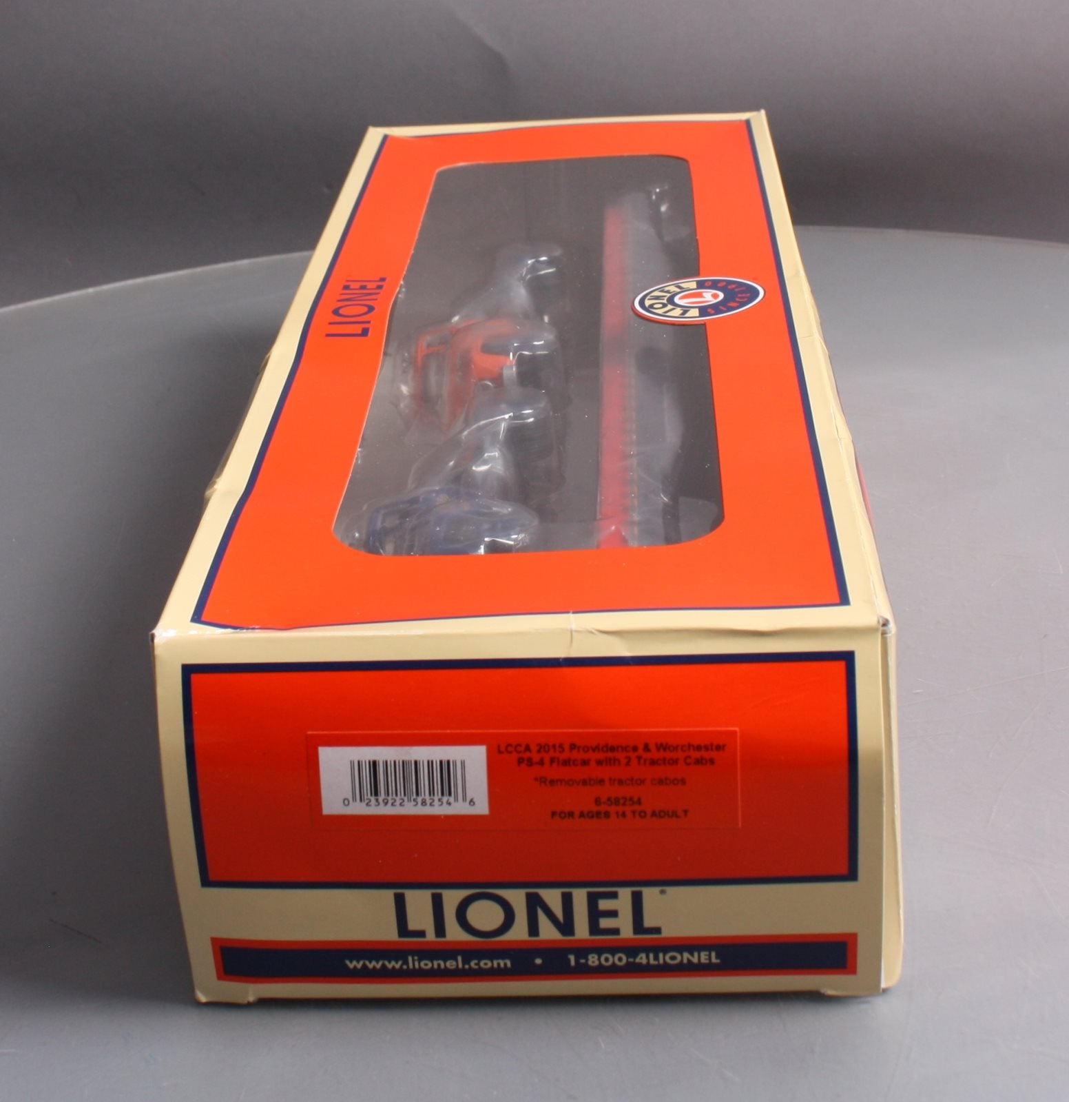 Lionel 6-58254 O Gauge LCCA 2015 P&W PS-4 Flatcar with 2 Tractor Cabs LN/Box